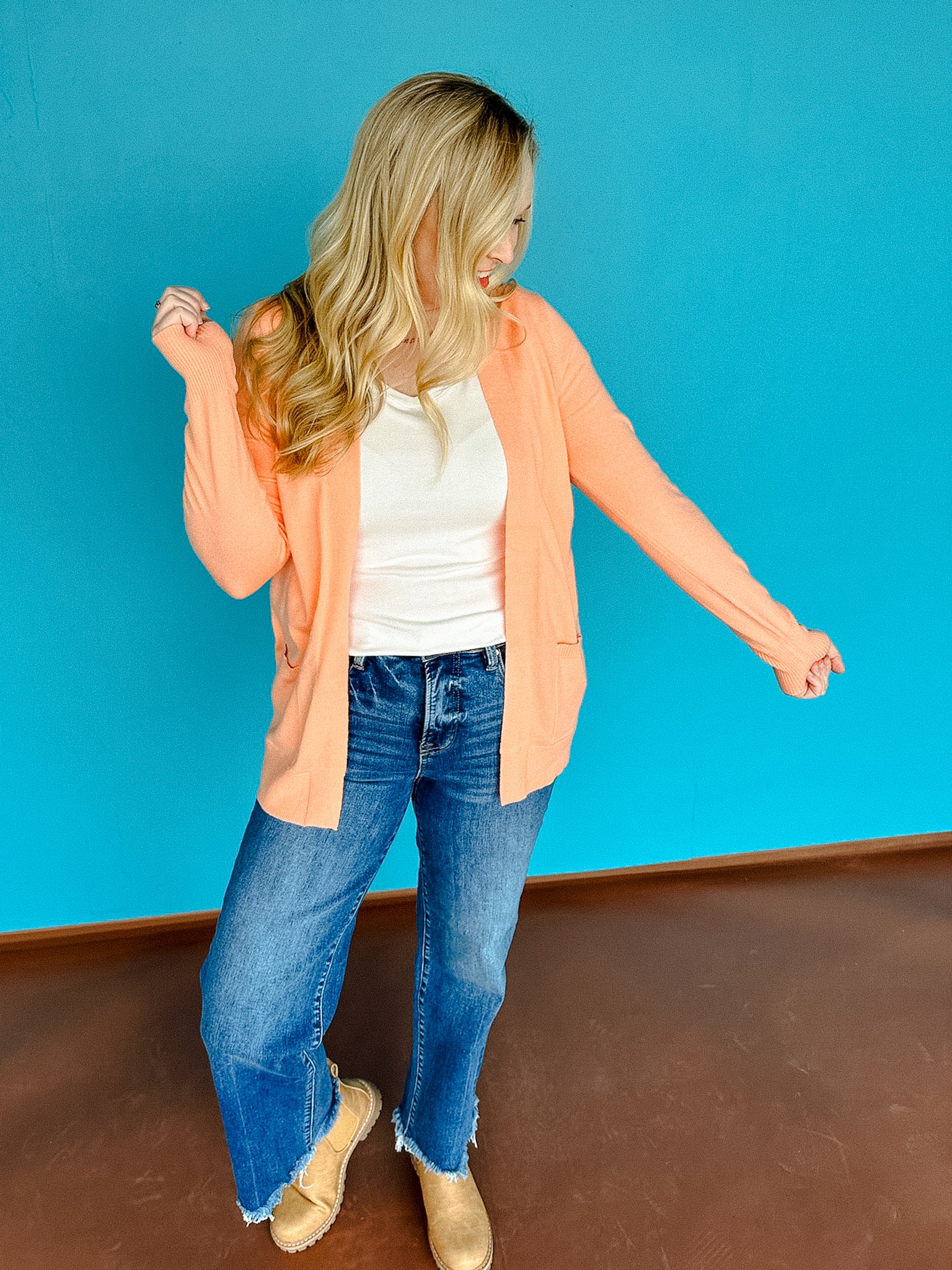 Cindy Cardigan - Tangerine