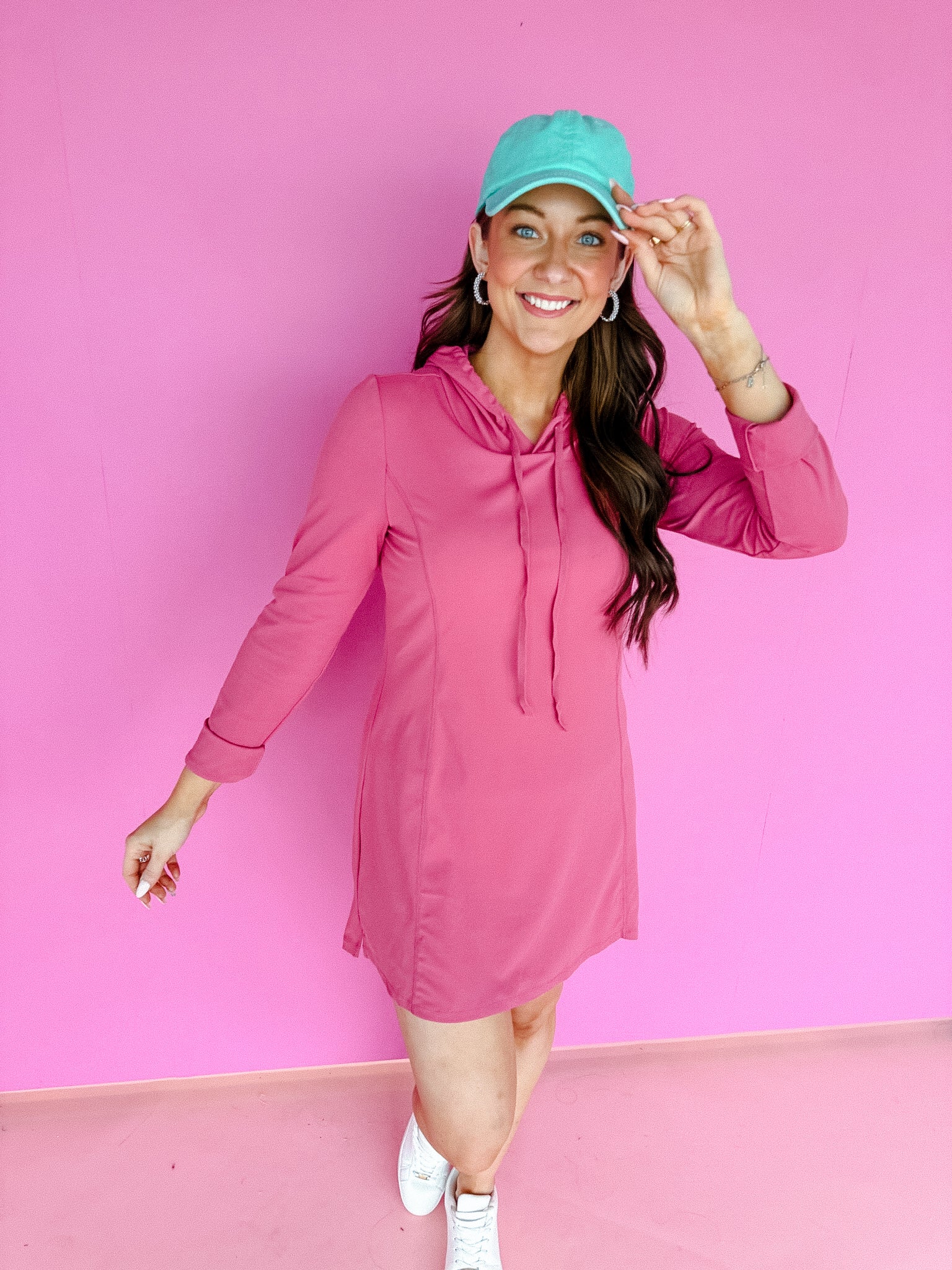 [Ellevate Basics] Gemma Long Sleeve Active Dress - Pink Amethyst