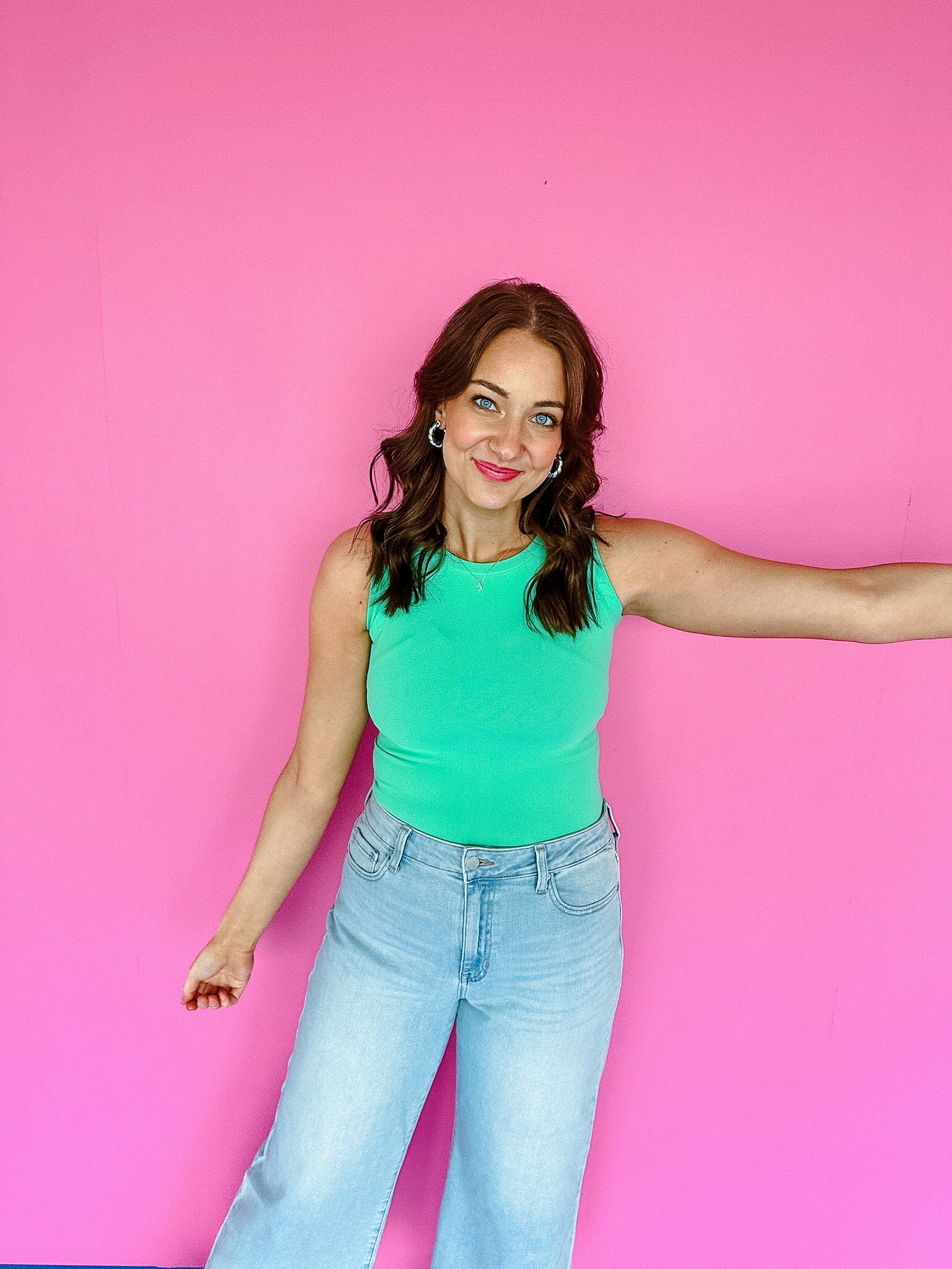 Seize The Day Reversible Tank - Pastel Jade