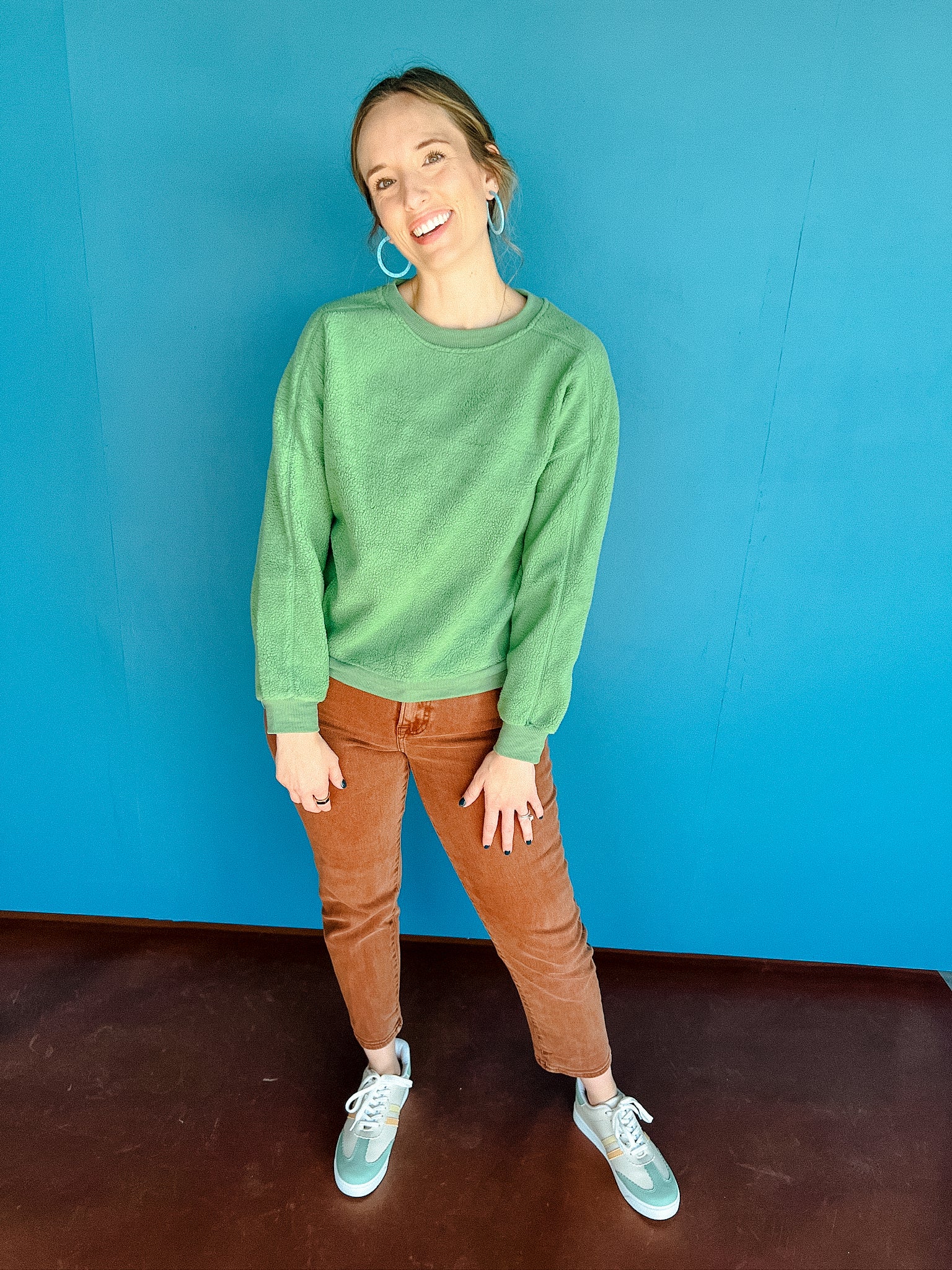 Ruth Fleece Sweatshirt - Green