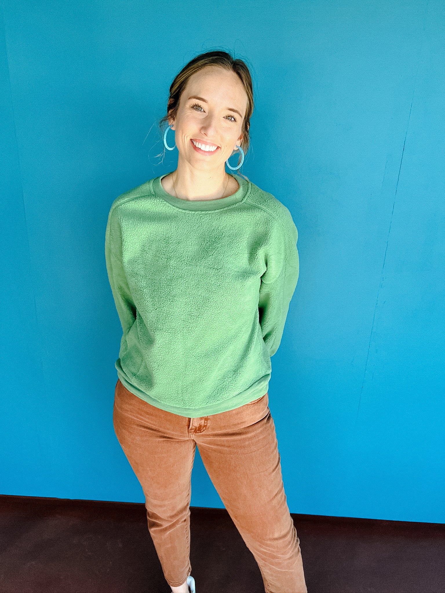 Ruth Fleece Sweatshirt - Green