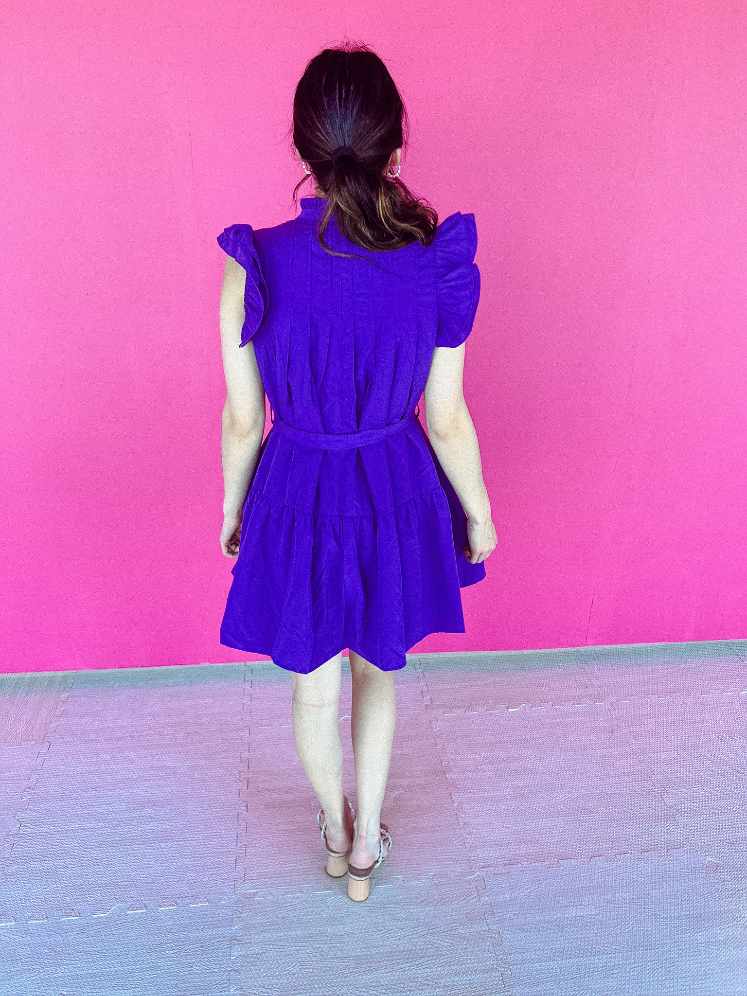 Suzanna Mini Dress - Royal Purple