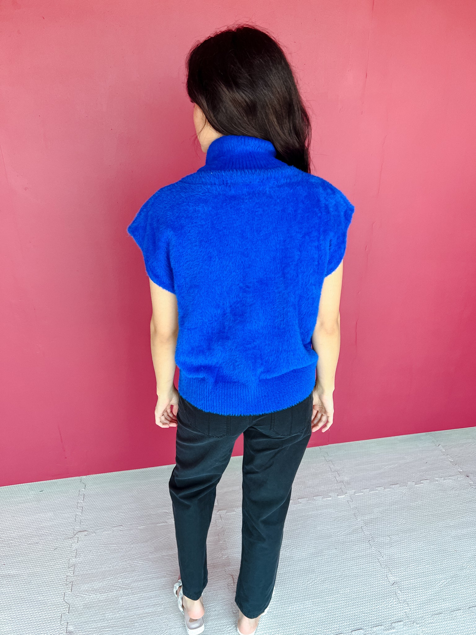 Win Me Over Turtleneck Sweater - Royal Blue