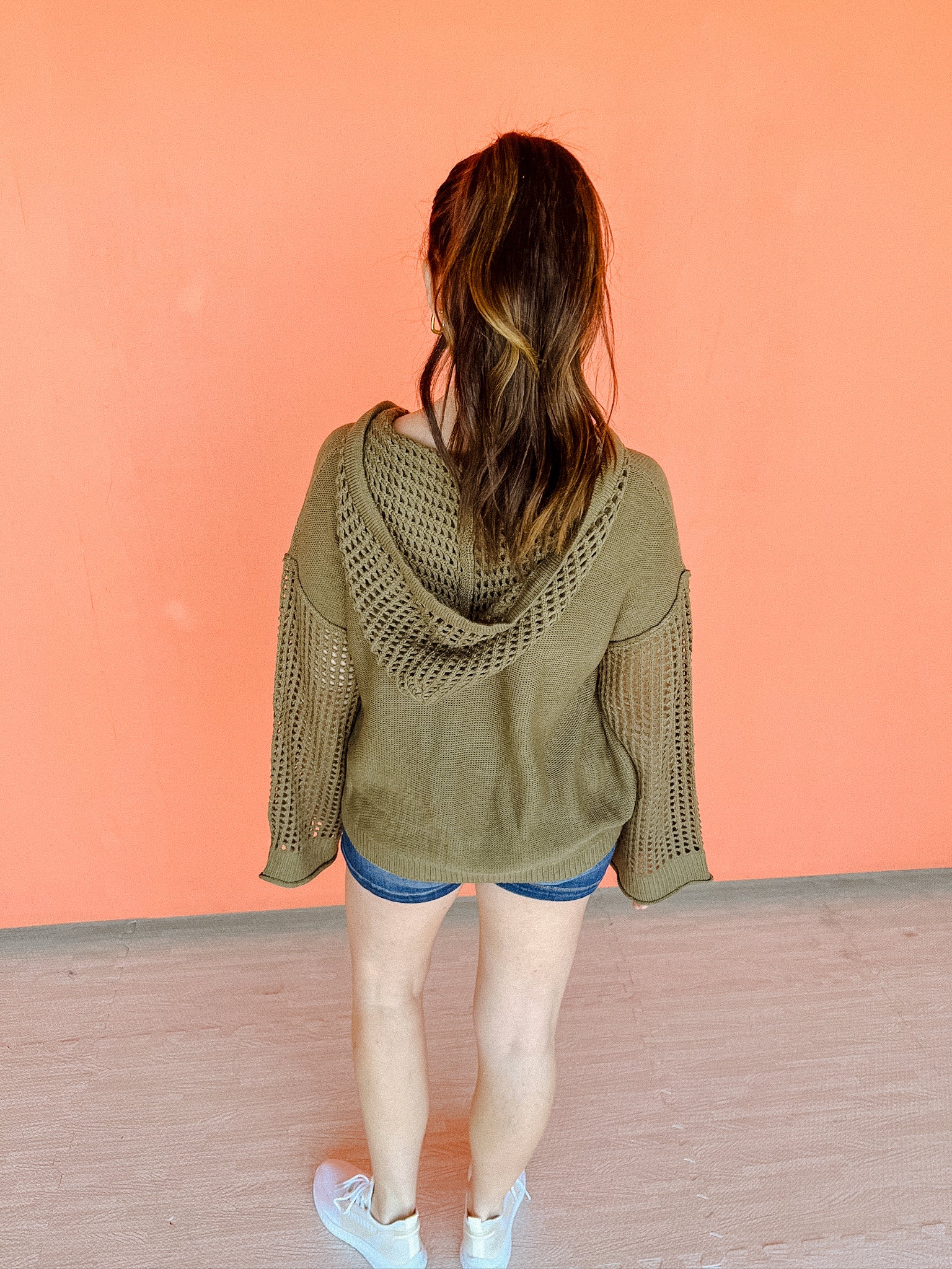 Timeless Beauty Drawstring Sweater - Olive
