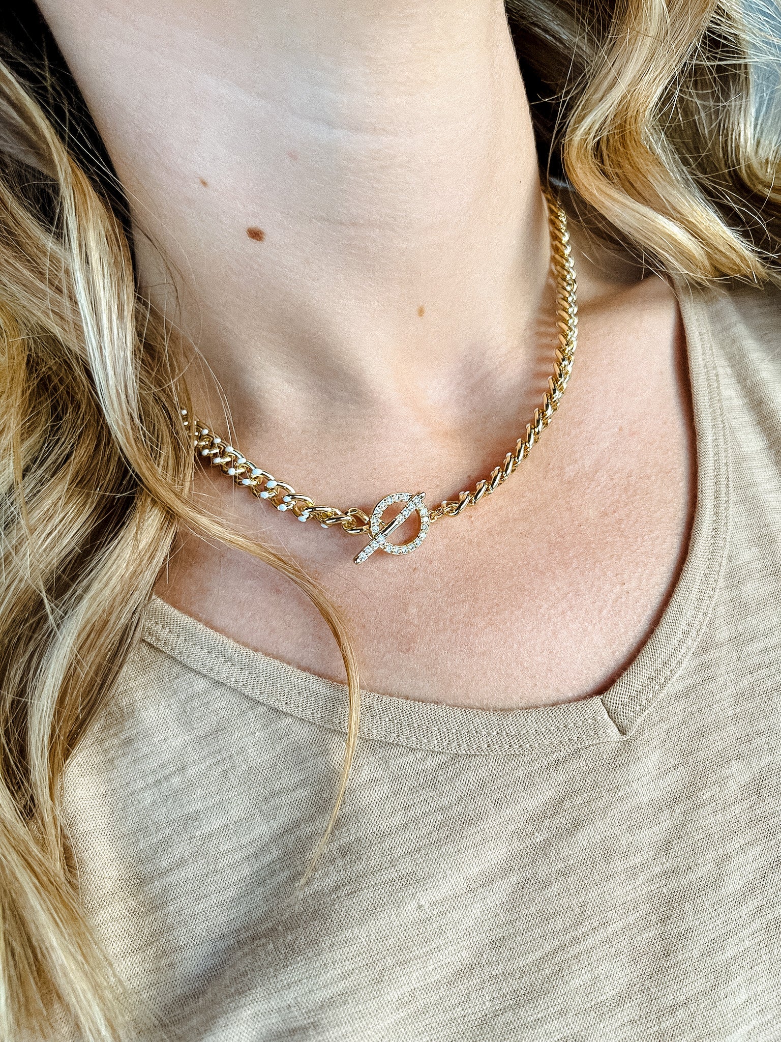 [Treasure Jewels] Park Avenue Chain Necklace - Gold