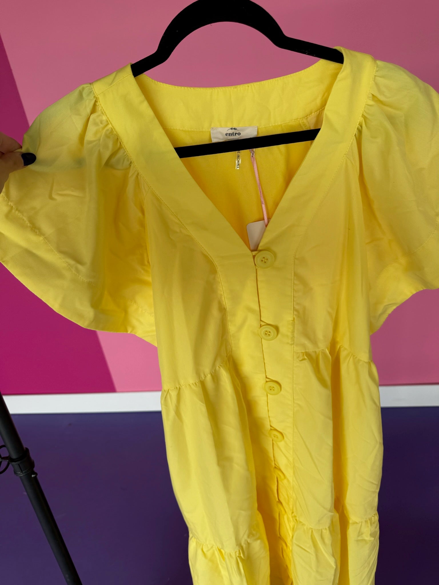 [Defect Sale] Mickie Button Down Midi Dress - MED