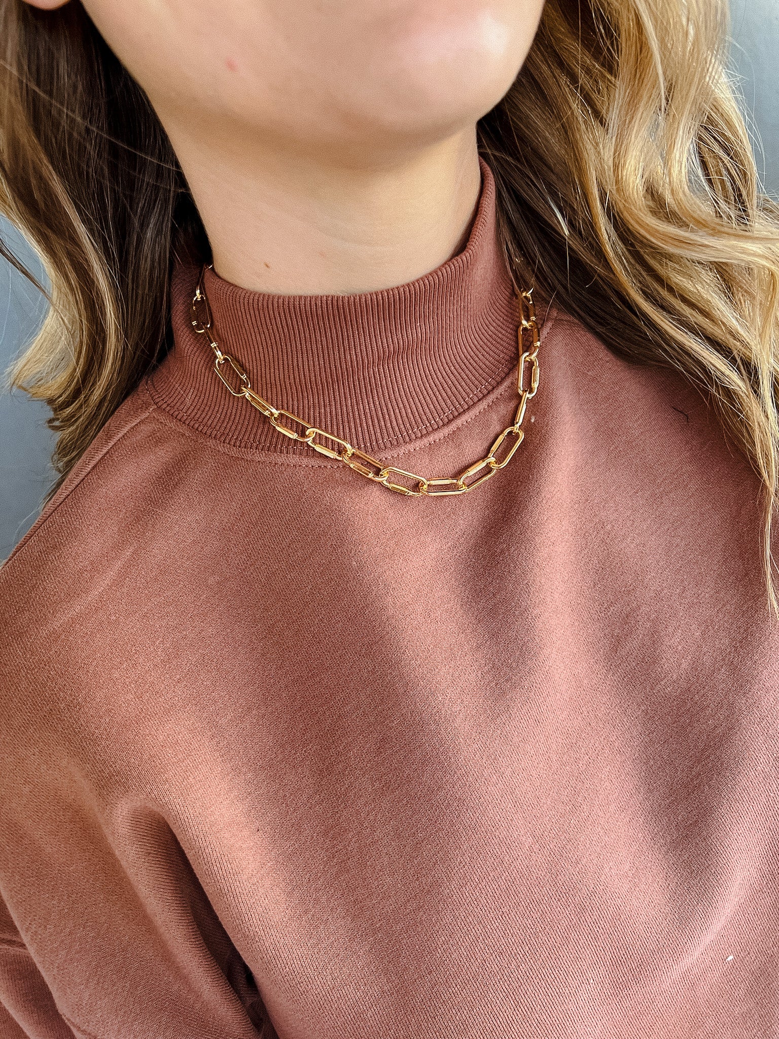 Fergie Gold Chain Necklace - Gold