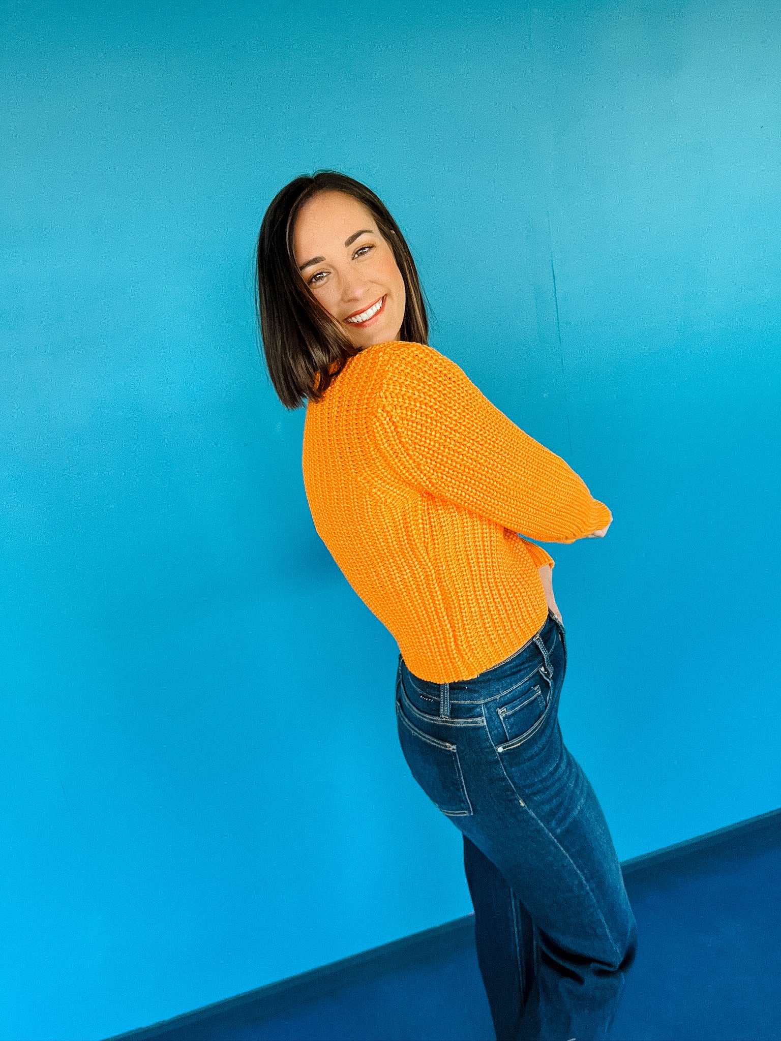 [2.7 August Apparel] Mirabel Sweater - Orange