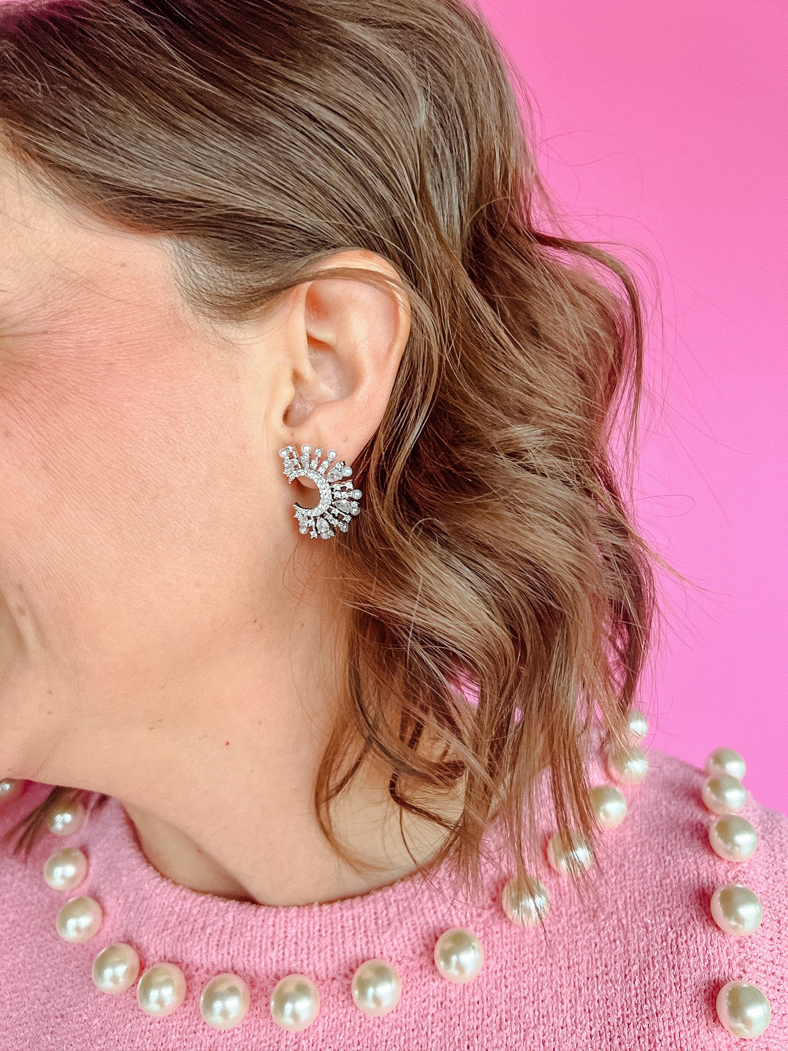[Treasure Jewels] Taking On The Town Earrings - Silver