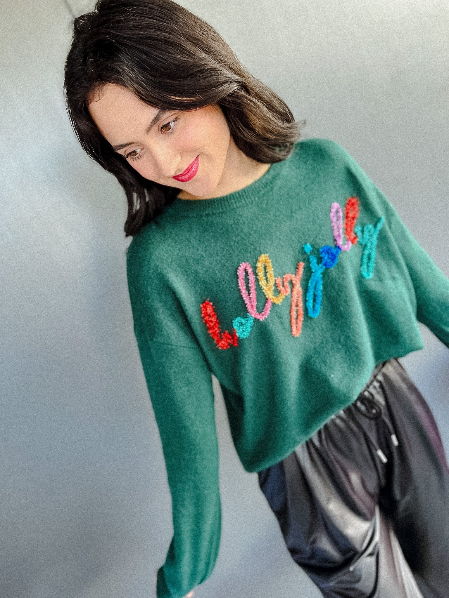 Holly Jolly Sweater - Pine