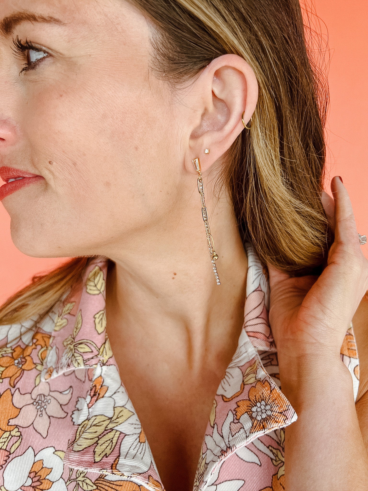 Kimberly Dangle Earrings - Gold