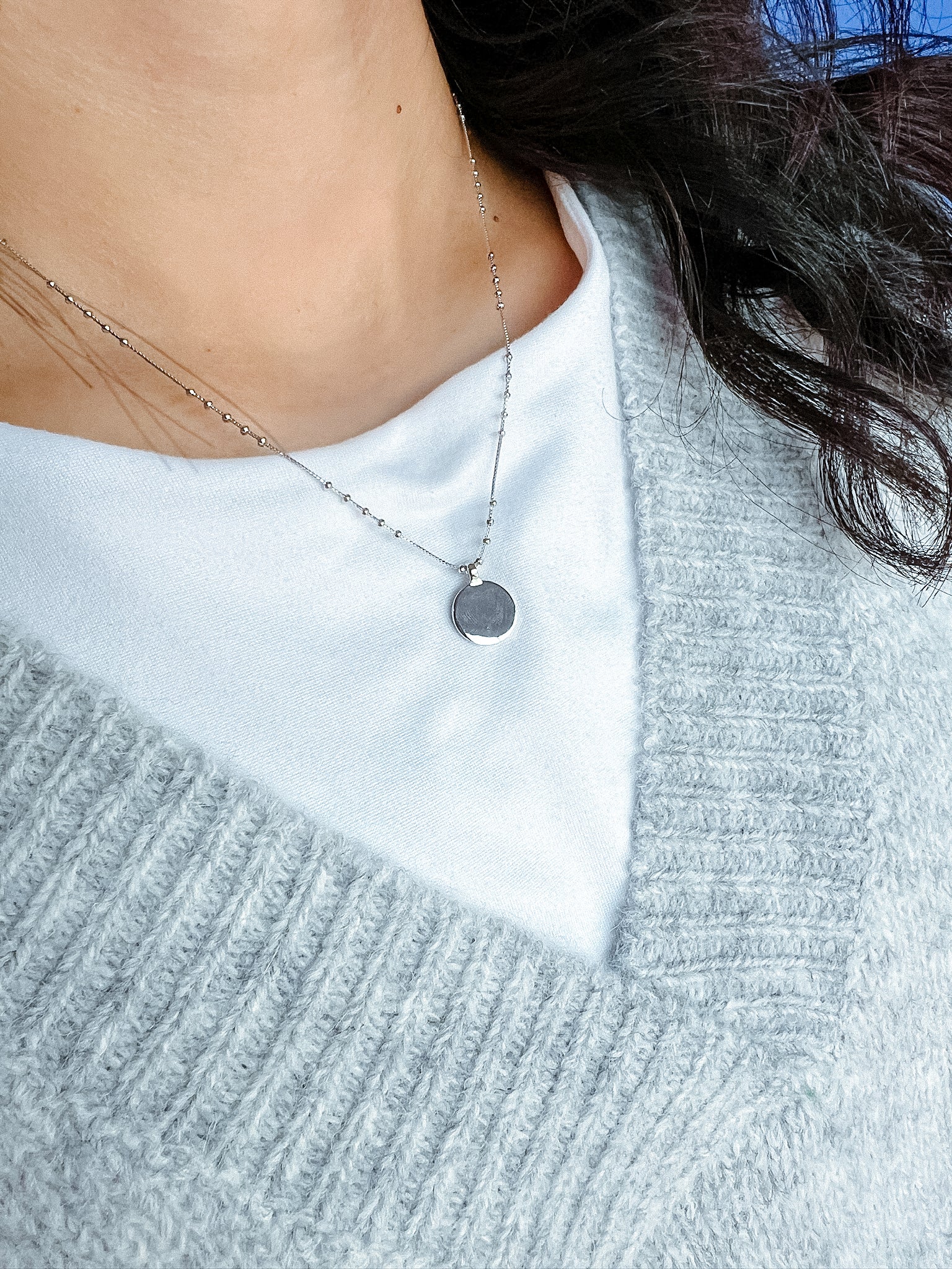 Katherine Pendant Necklace - Silver