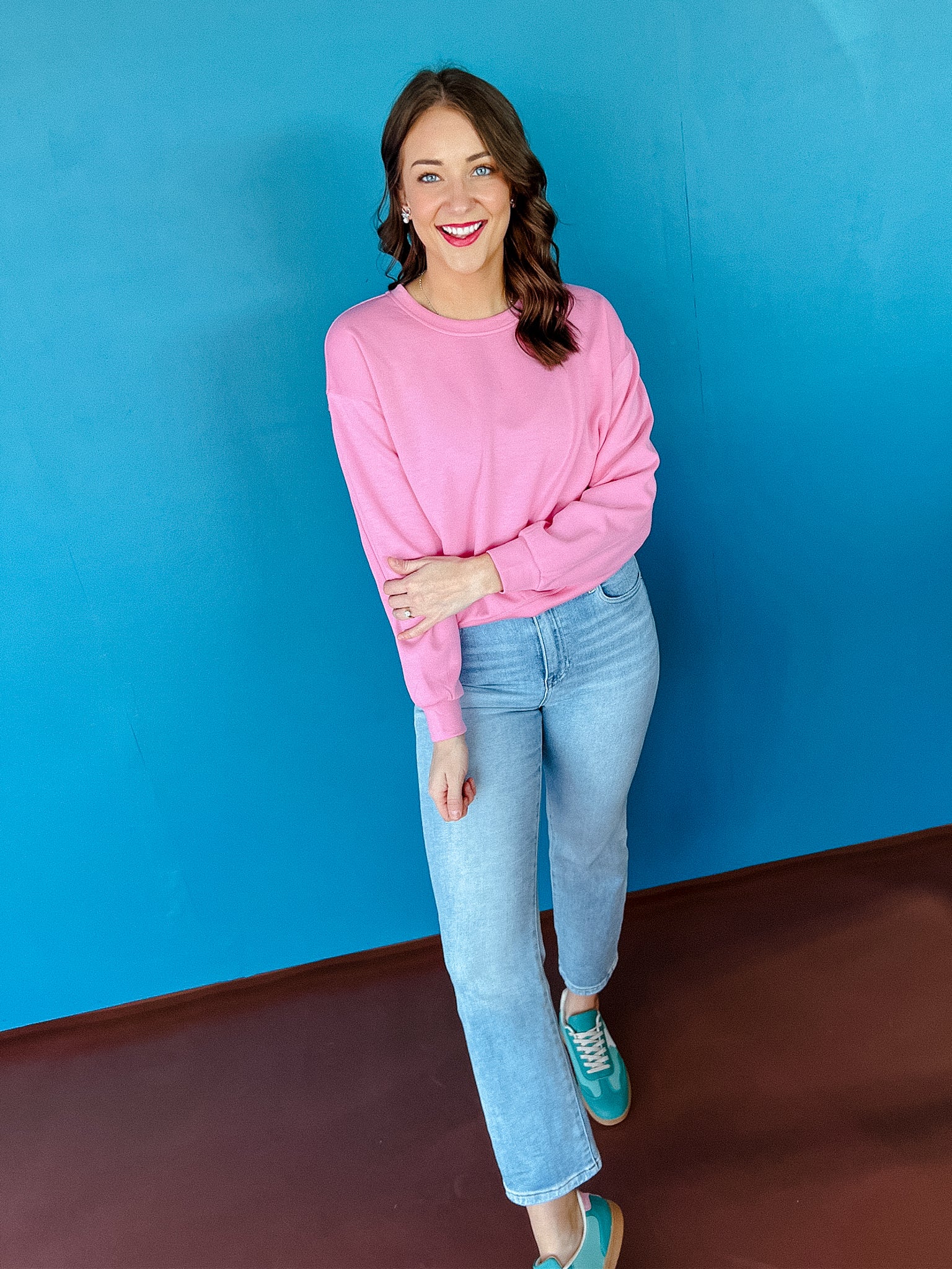 Daphne Soft Sweatshirt - Soft Rose