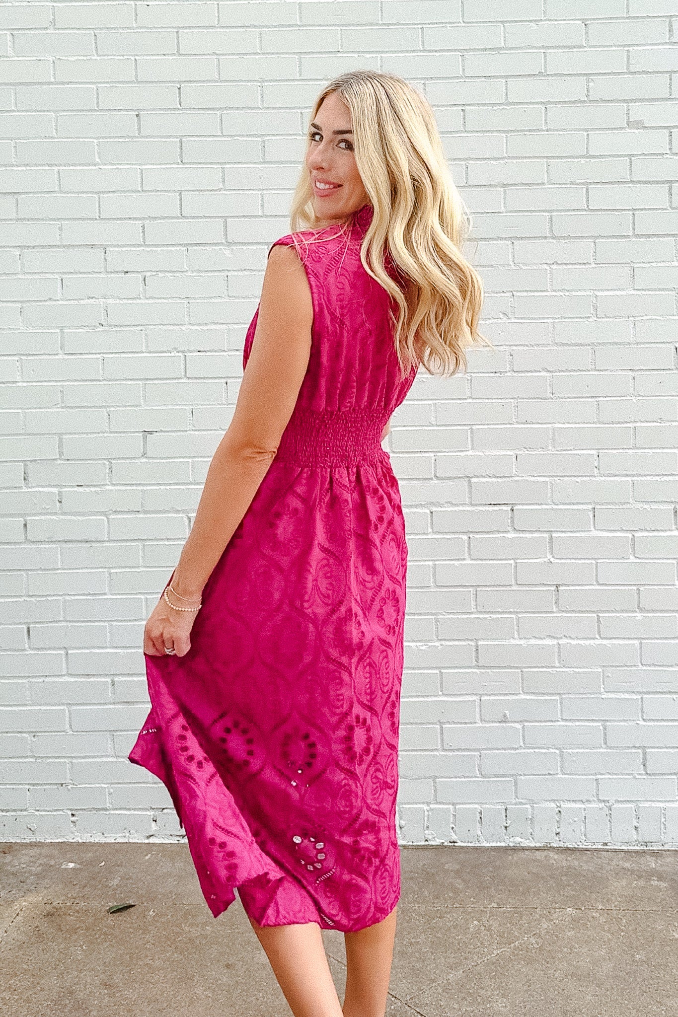 Luna Midi Dress - Deep Orchid