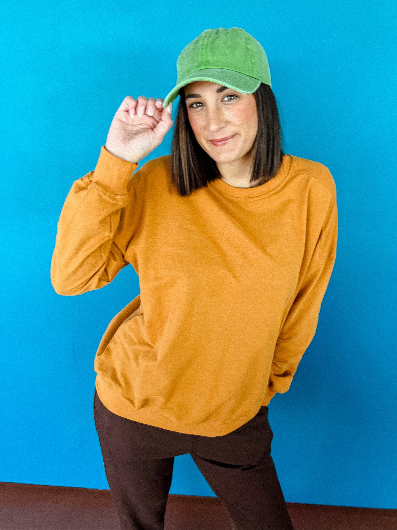 Laurel Boxy Sweatshirt - Cinnamon