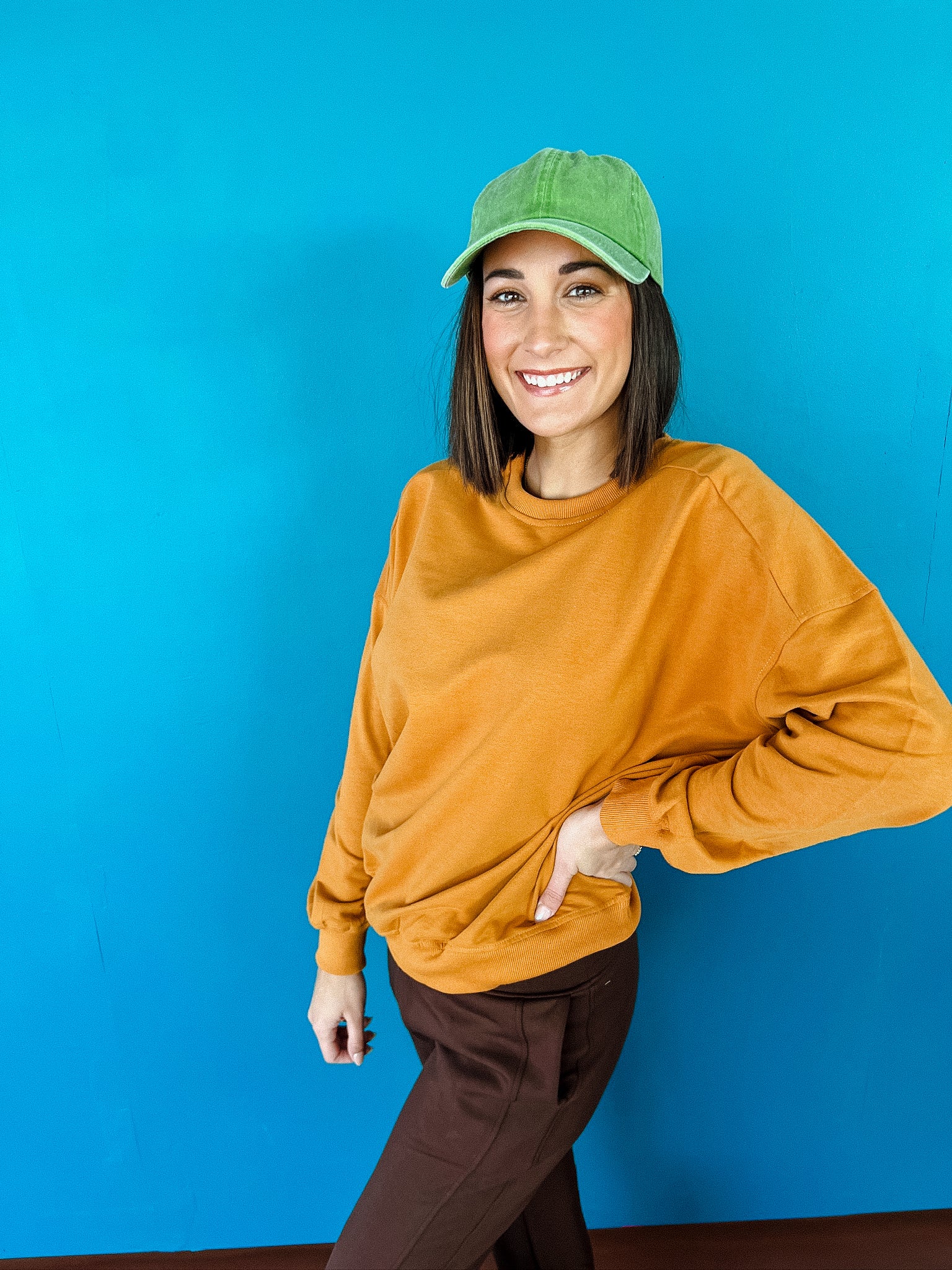 Laurel Boxy Sweatshirt - Cinnamon