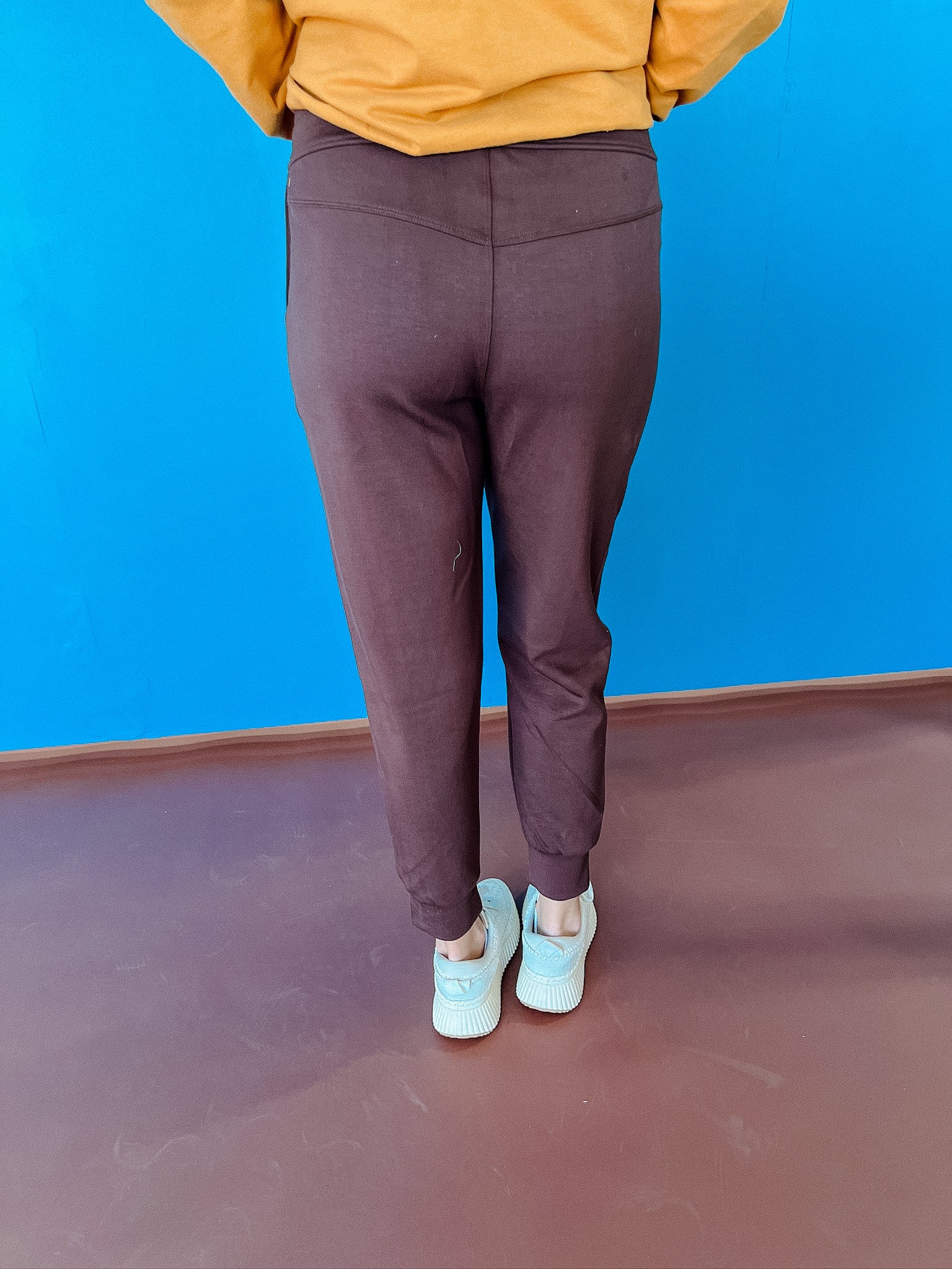 Ella Scuba Joggers - Dark Brown