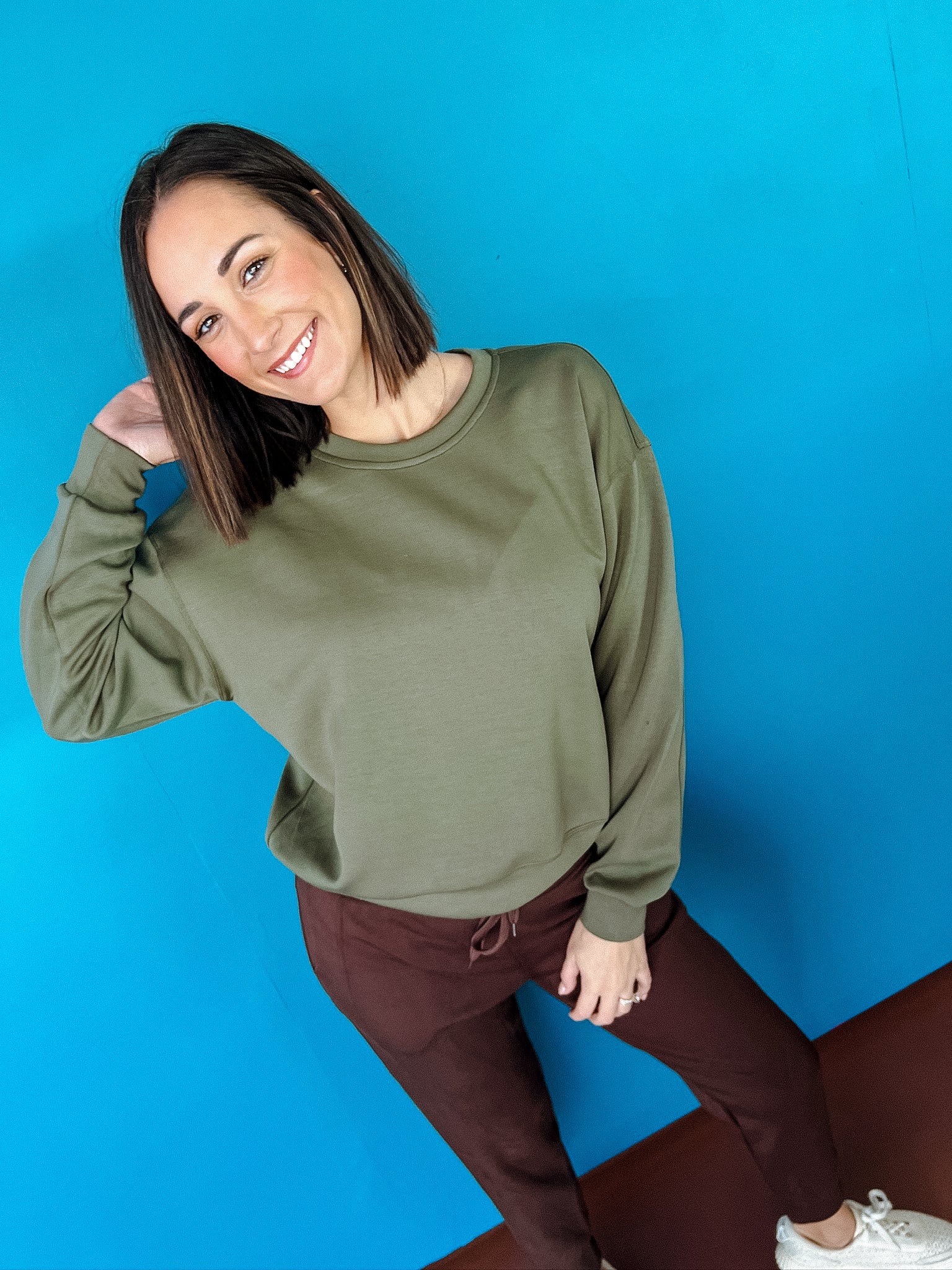 Daphne Soft Sweatshirt - Olive