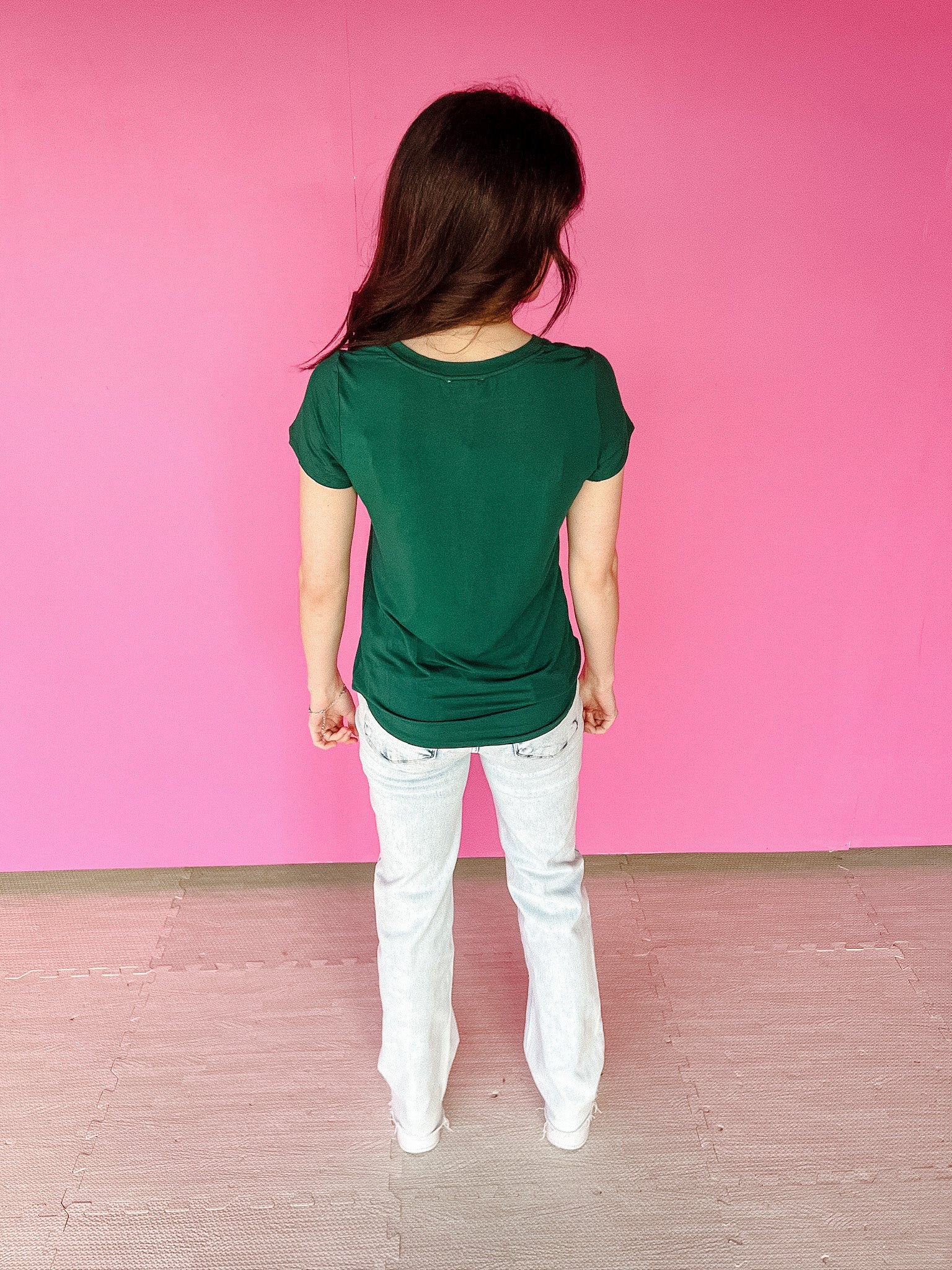 Your Favorite V-Neck Tee - Pine Green