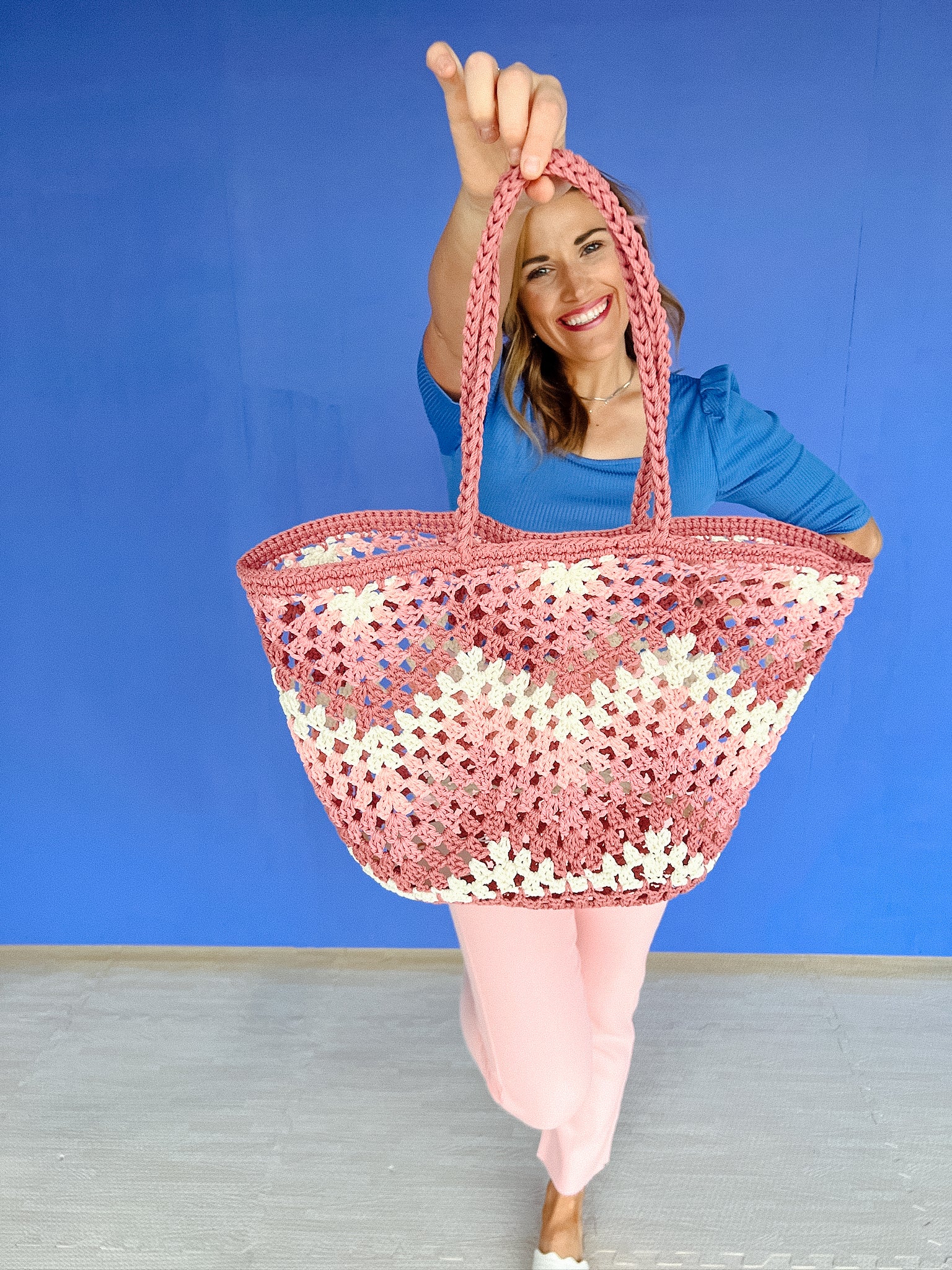 Callie Crochet Bag - Rose Madder + Mauve