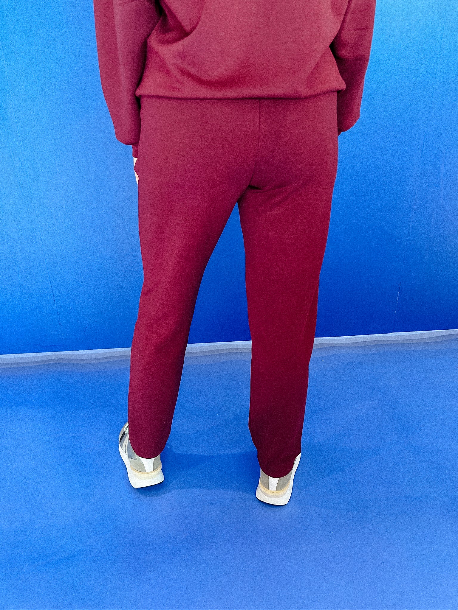 Jayne Scuba Pant - Wine