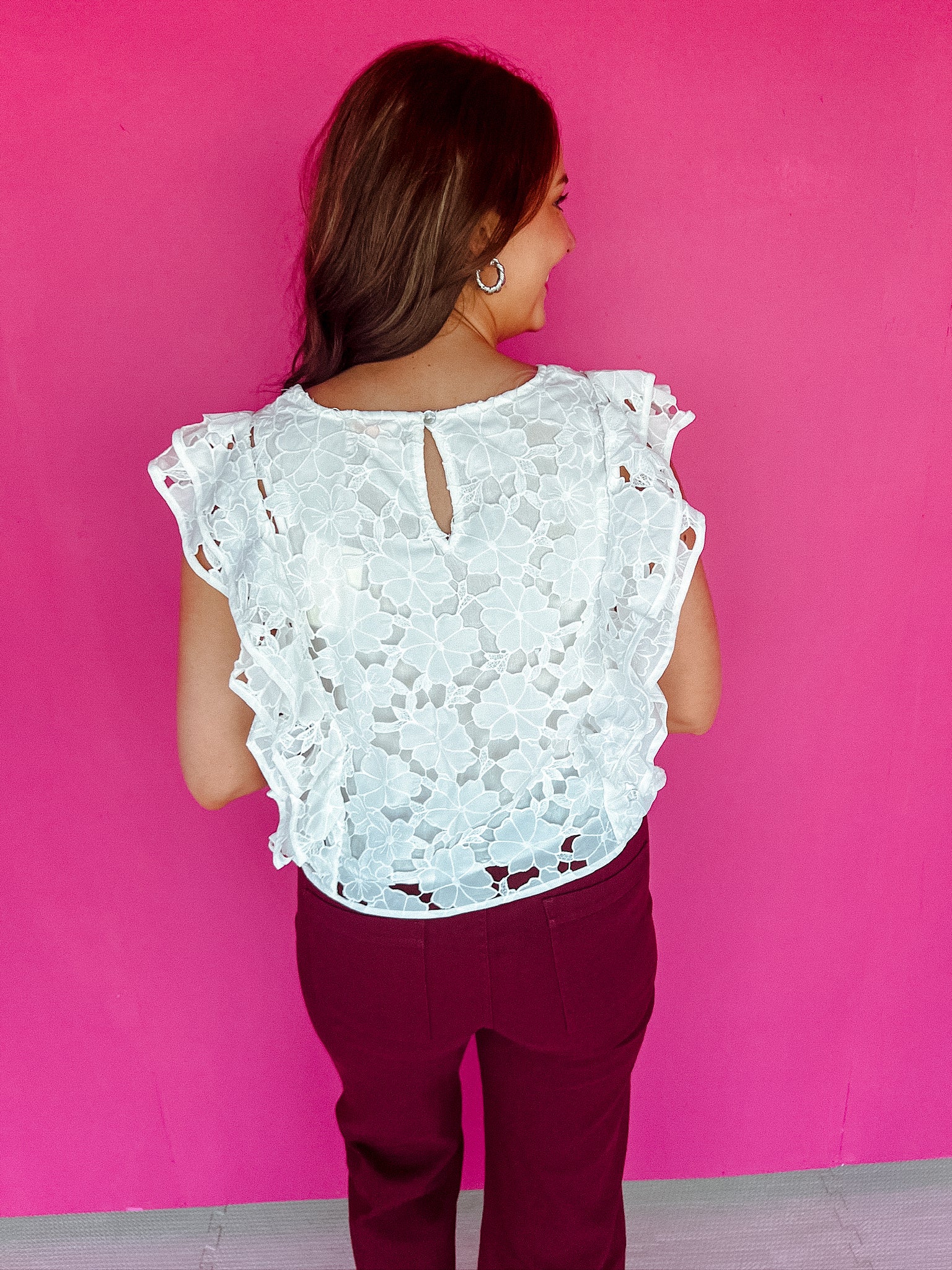 Annie Lace Detailed Blouse - Soft White