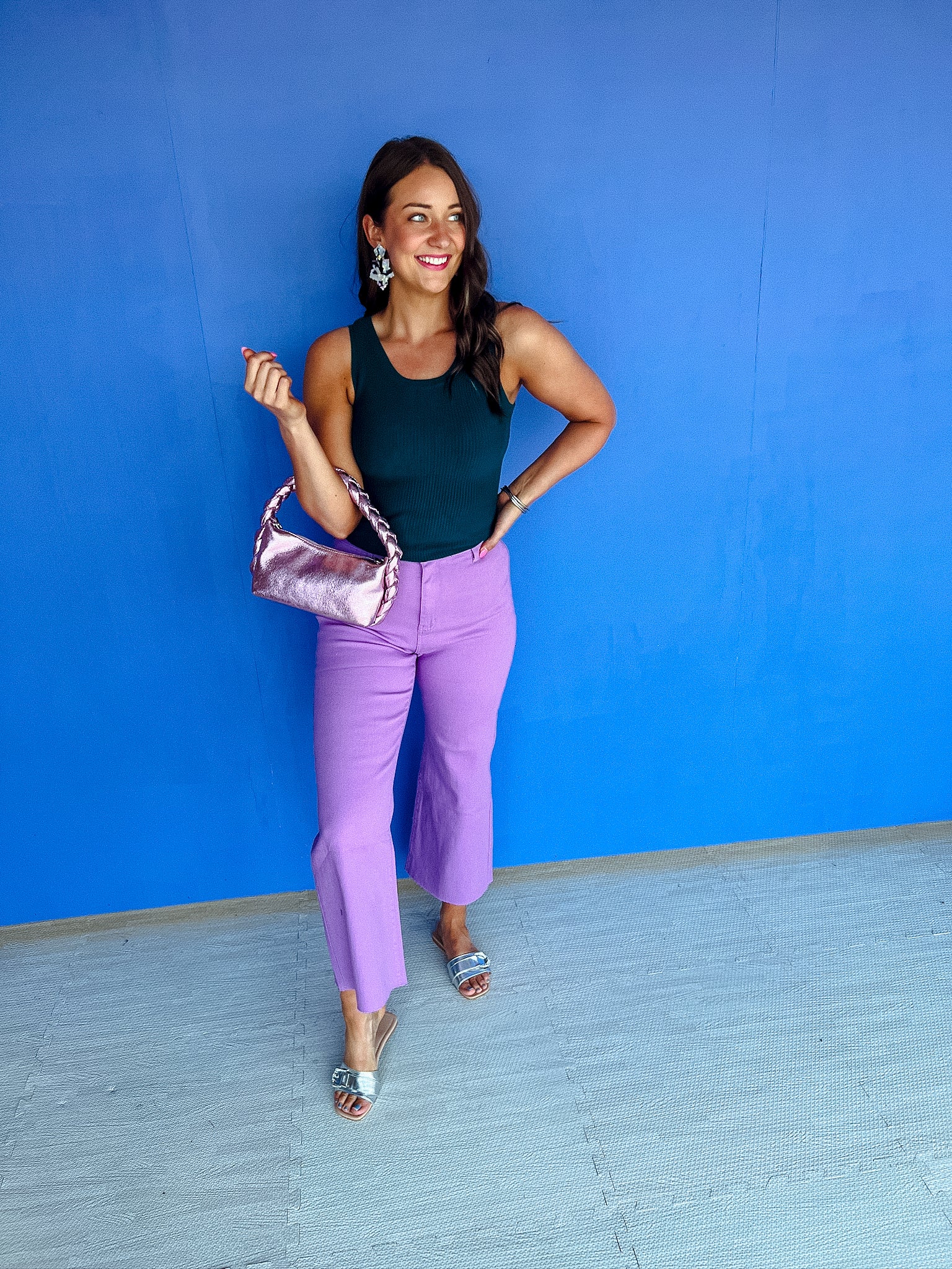 Cheyenne Wide Leg Pants - Summer Purple