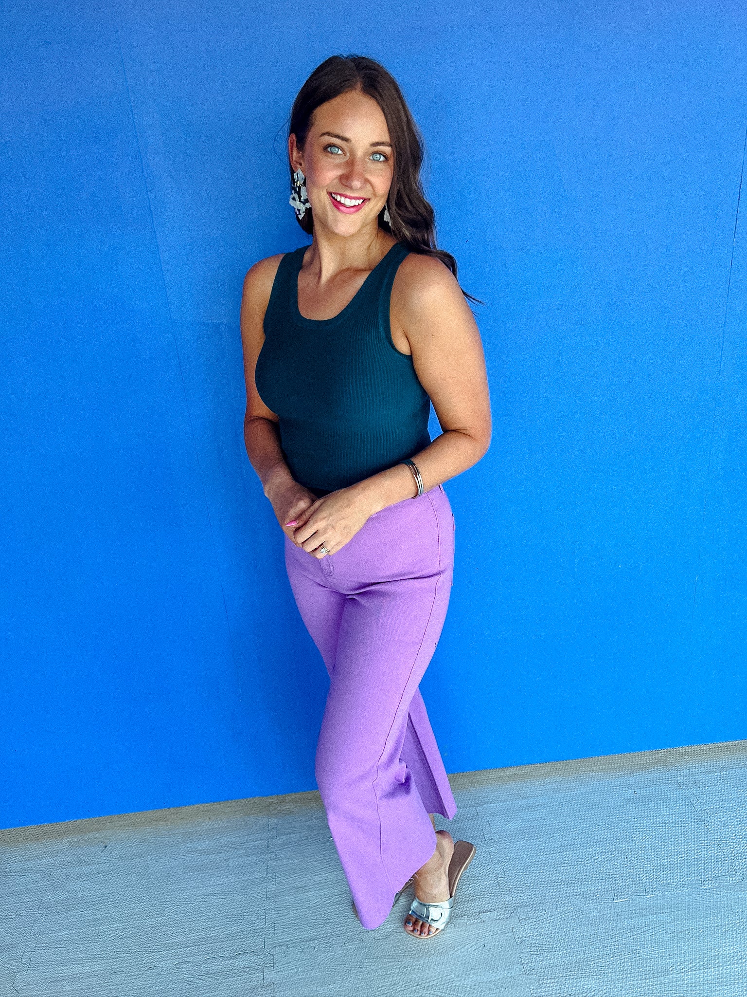 Cheyenne Wide Leg Pants - Summer Purple