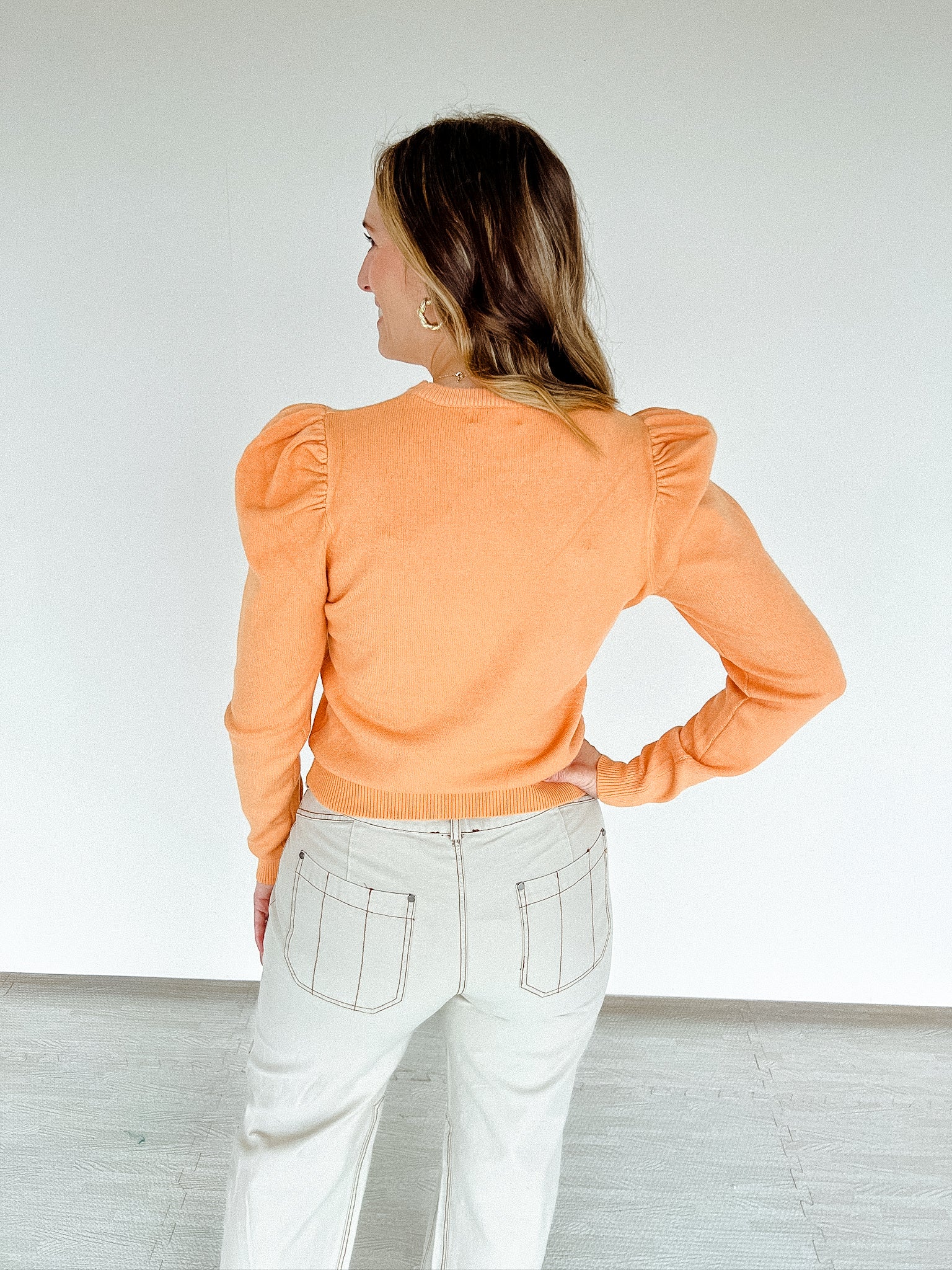 So Delightful Sweater - Faded Orange