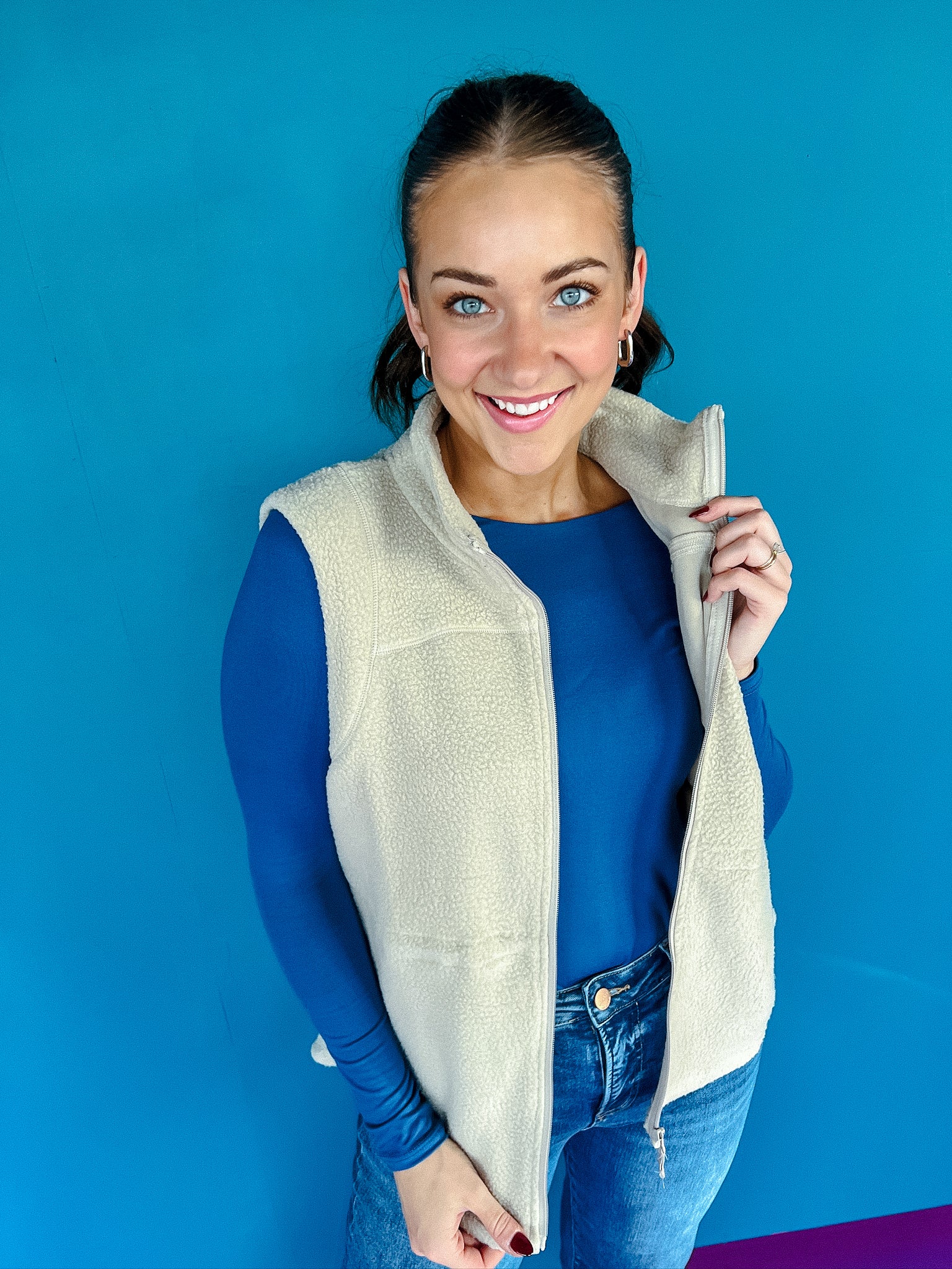 Kristin Fleece Vest - Light Mushroom