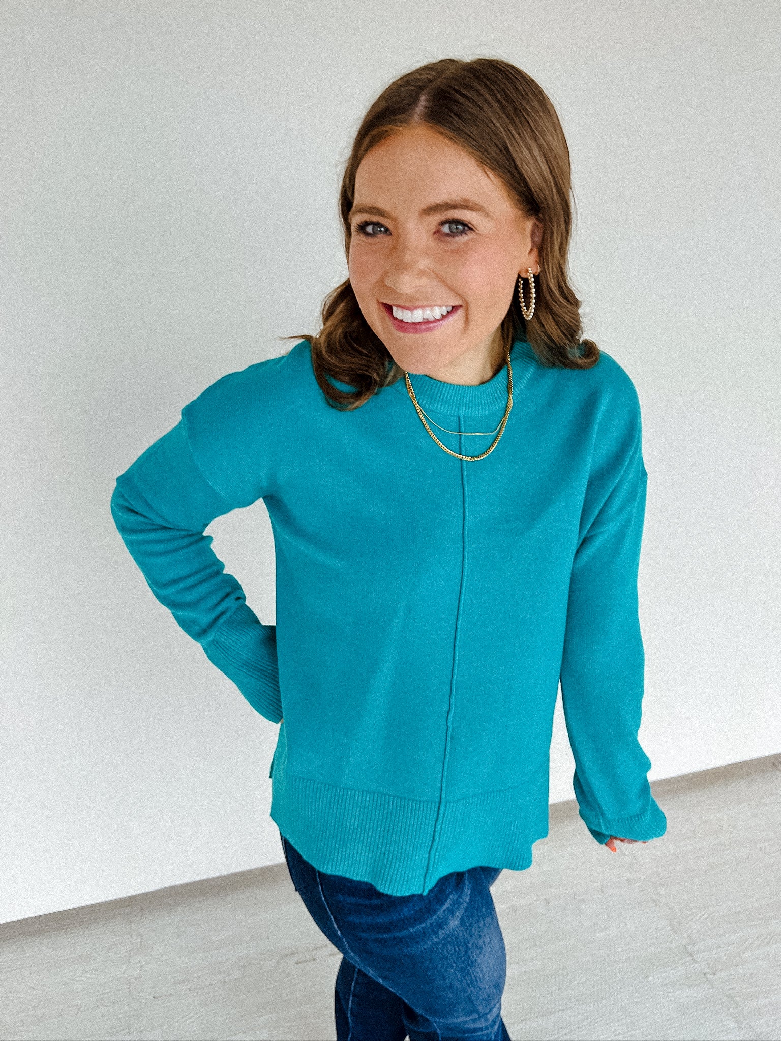 Eileen Sweater - Aquamarine