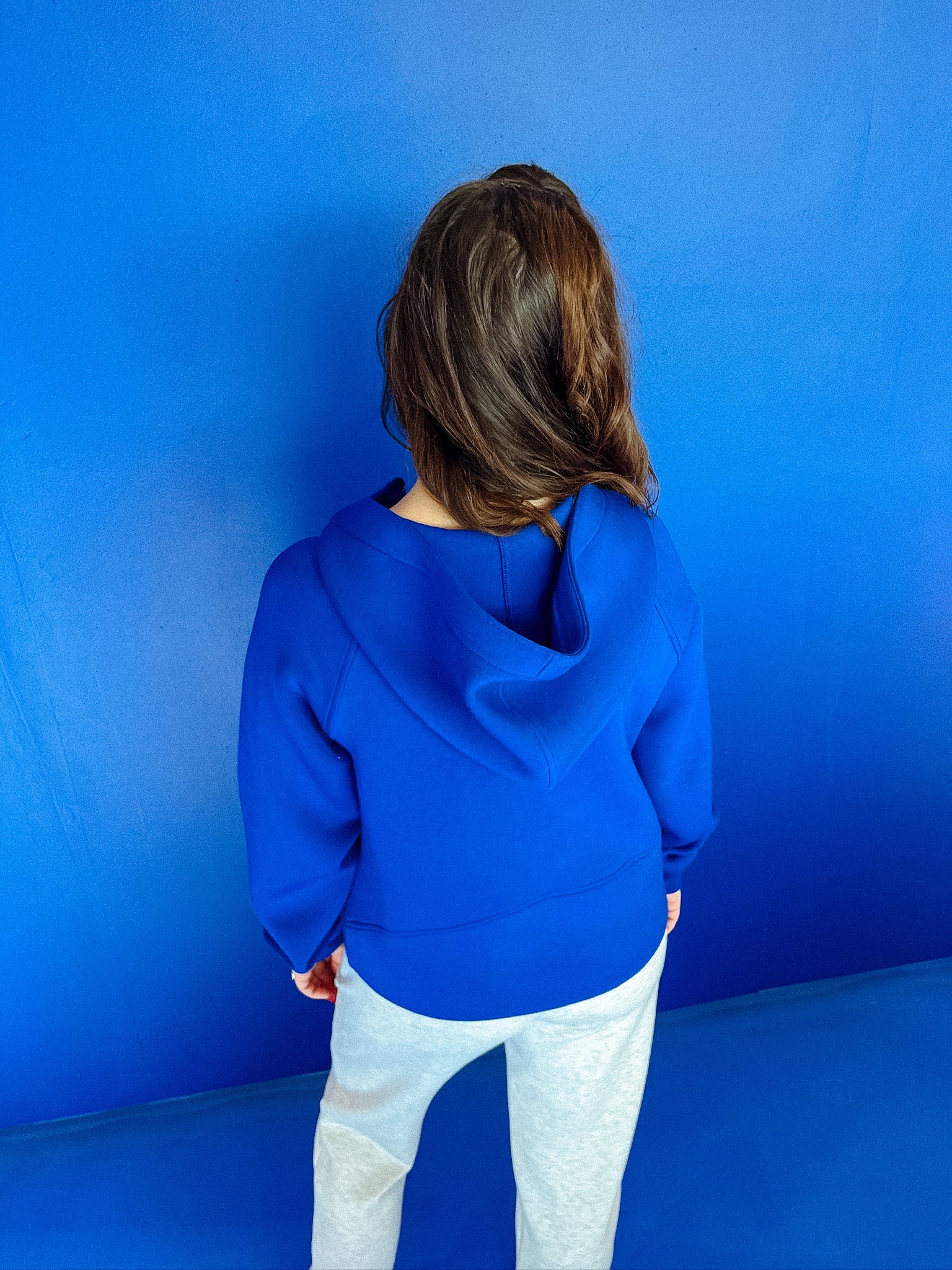 [Ellevate Basics] Siena Scuba Pullover - Bright Navy