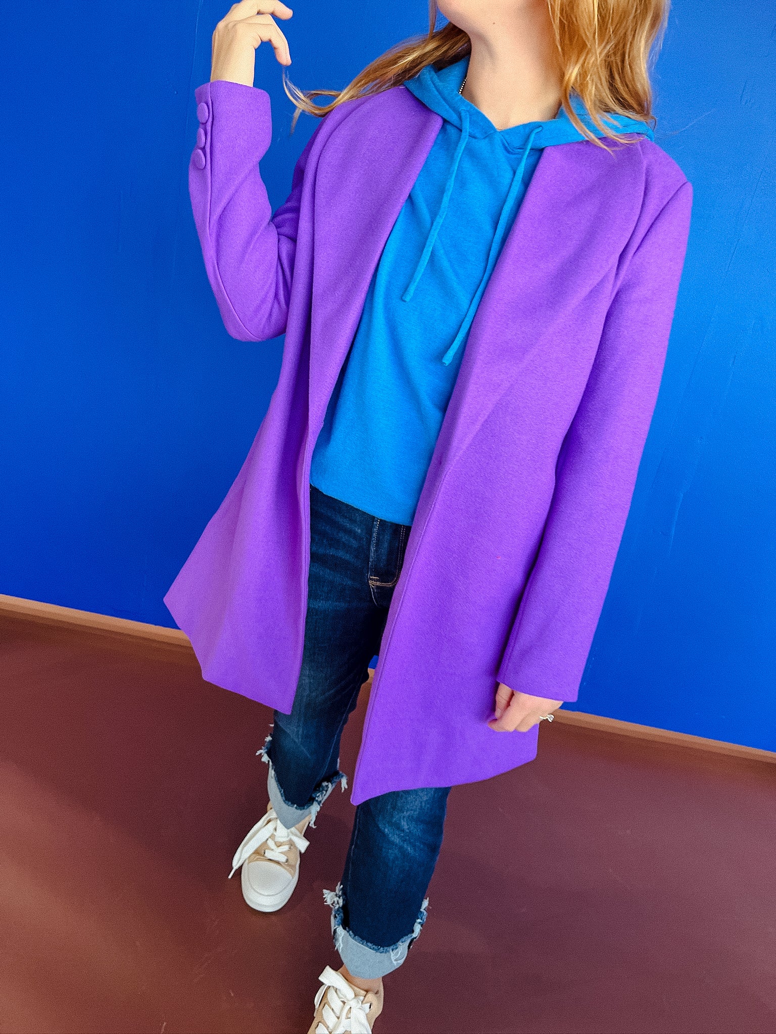 [Ellevate Basics] Penelope Peacoat - Violet