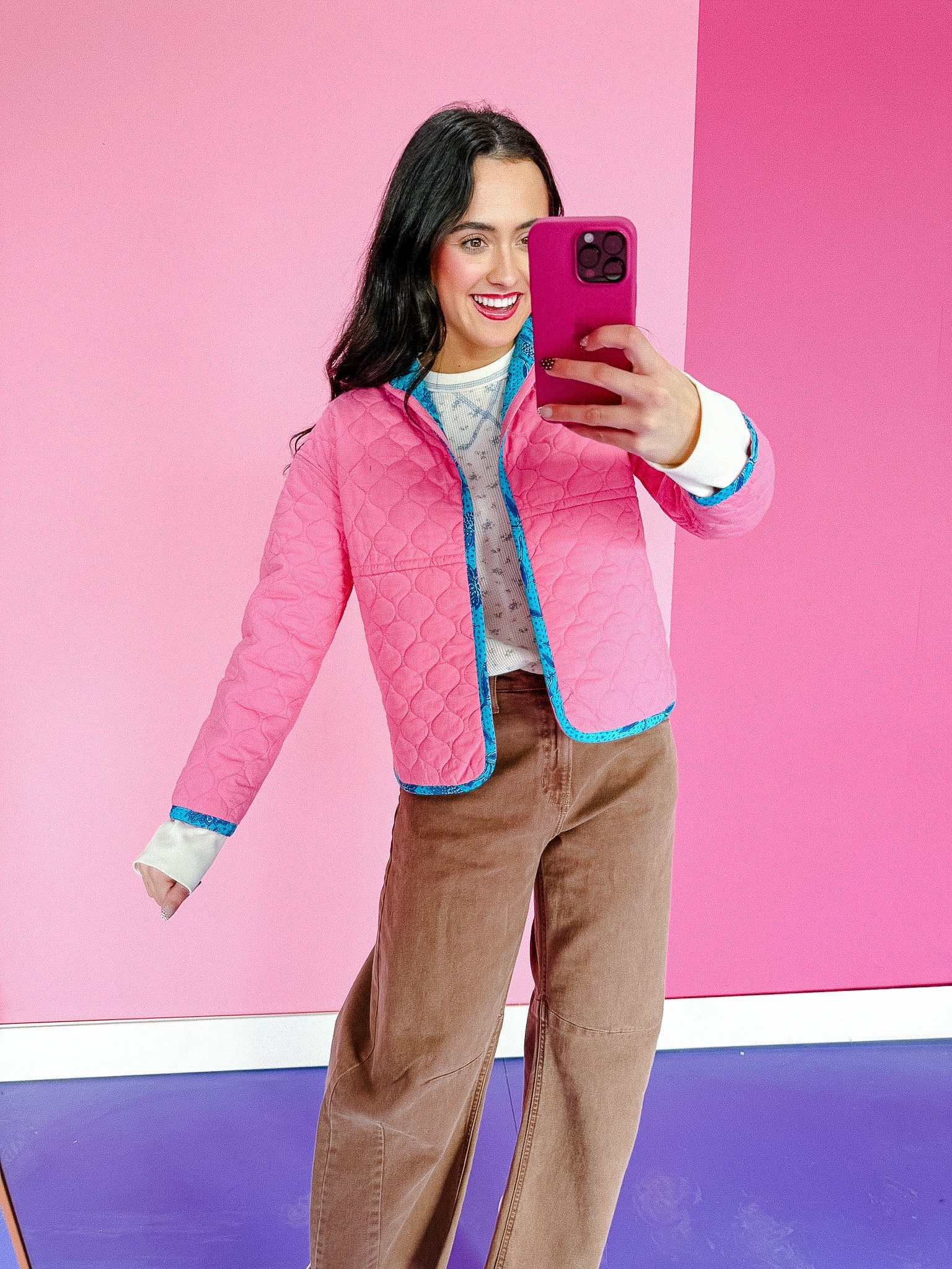 [Ellevate Basics] Clare Reversible Quilted Jacket