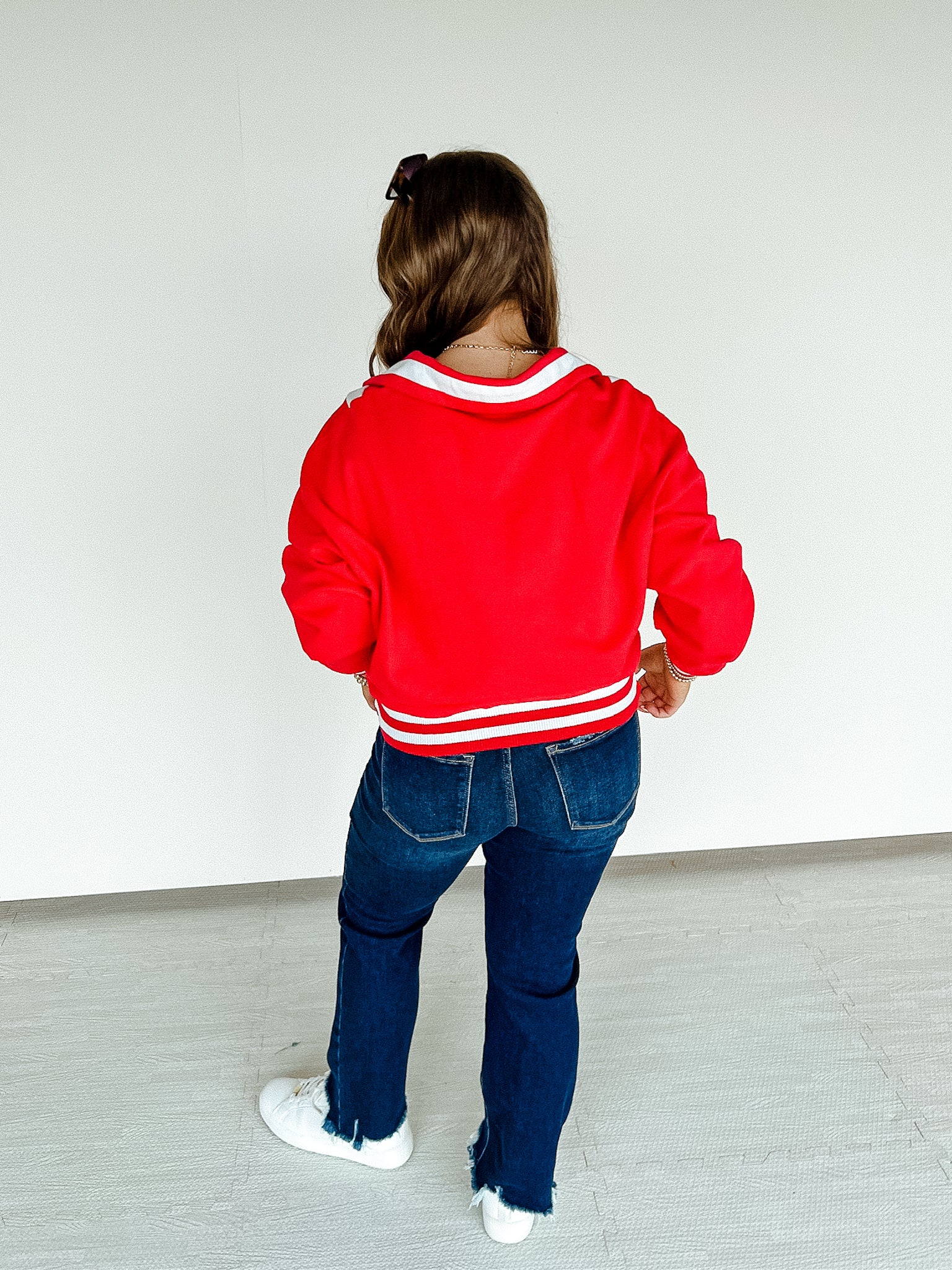 Patti Colorblock Jacket - True Red