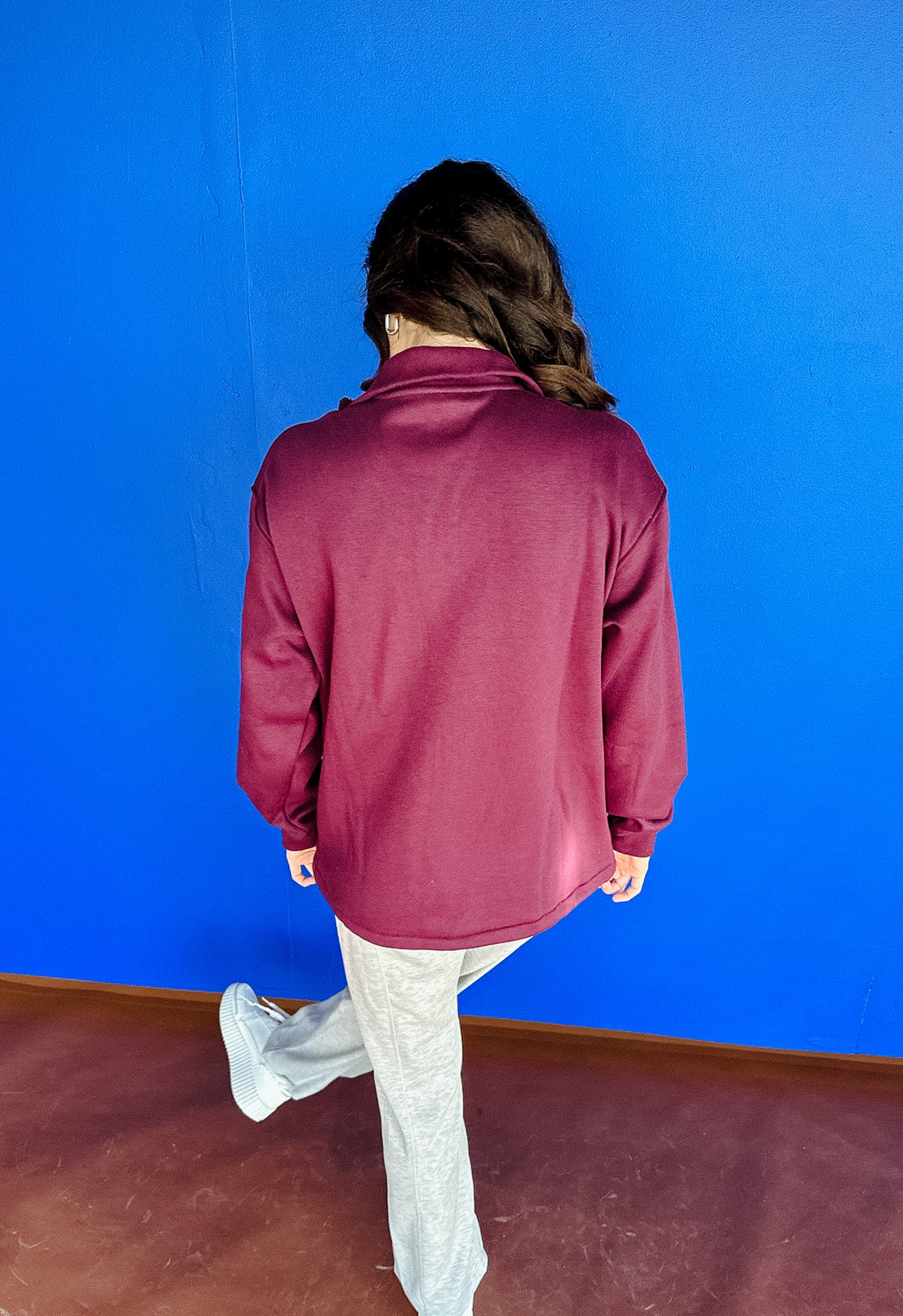 Donna Half Zip Pullover - Damson