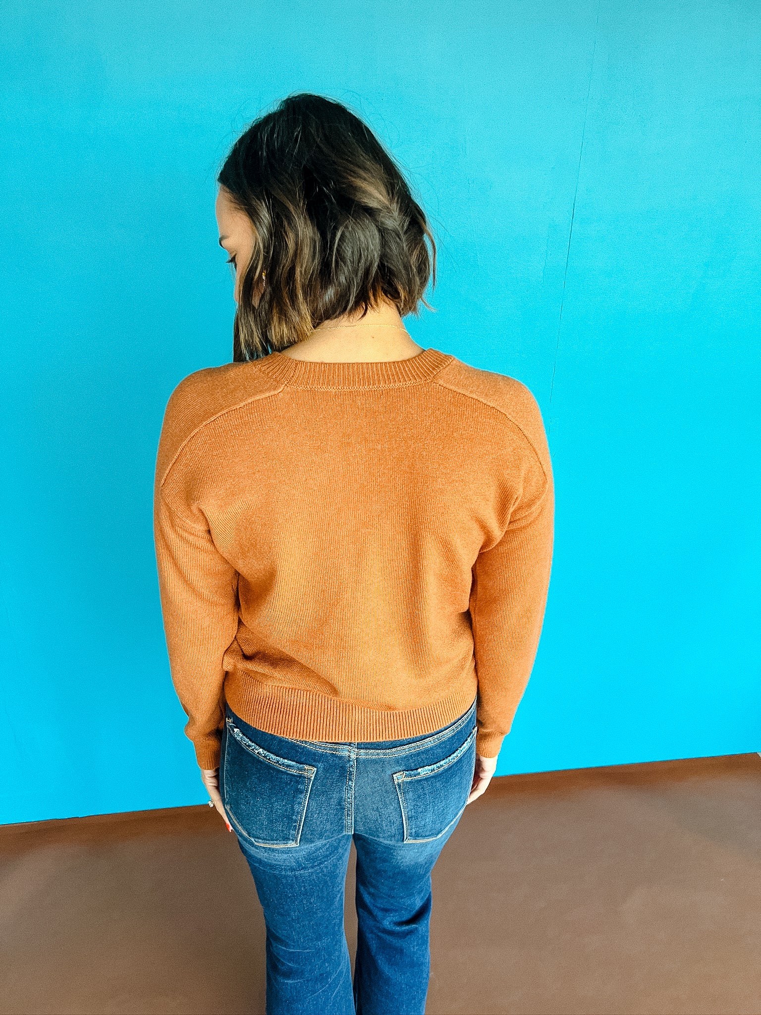 Zellie Crewneck Sweater - Tan