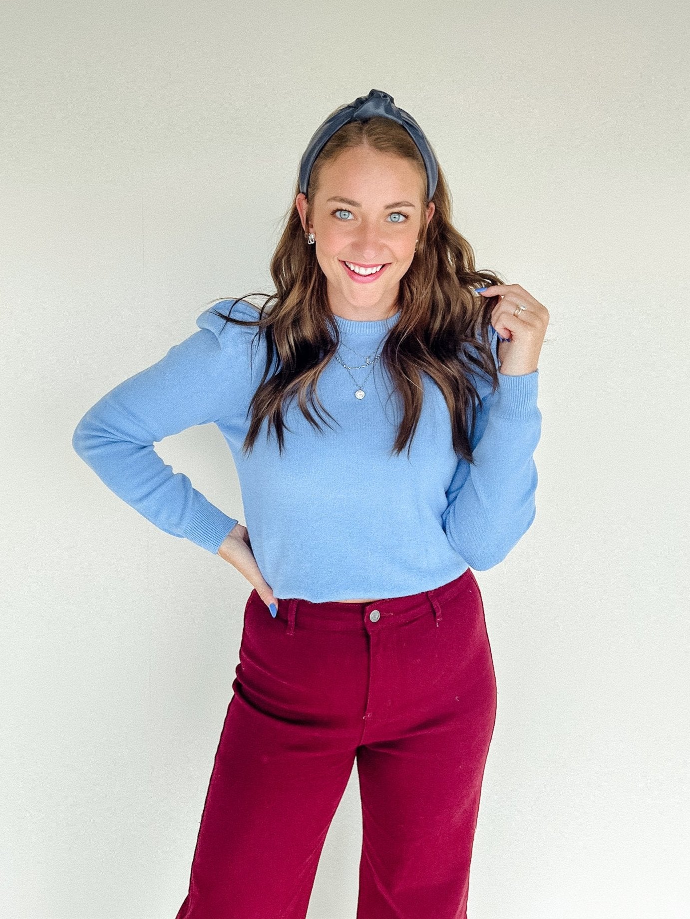 So Delightful Sweater - Sky Blue