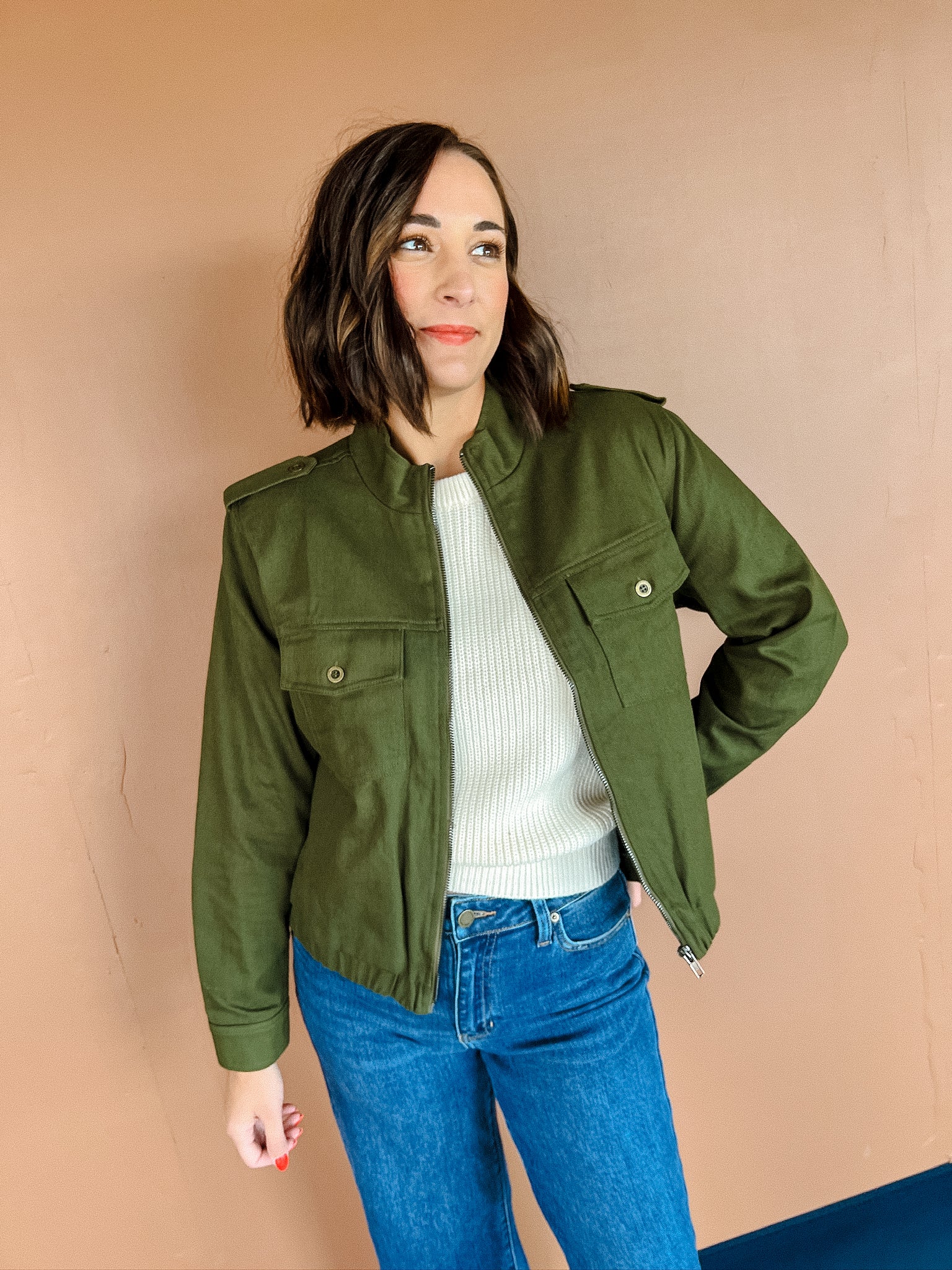 Kinley Jacket - Dark Olive