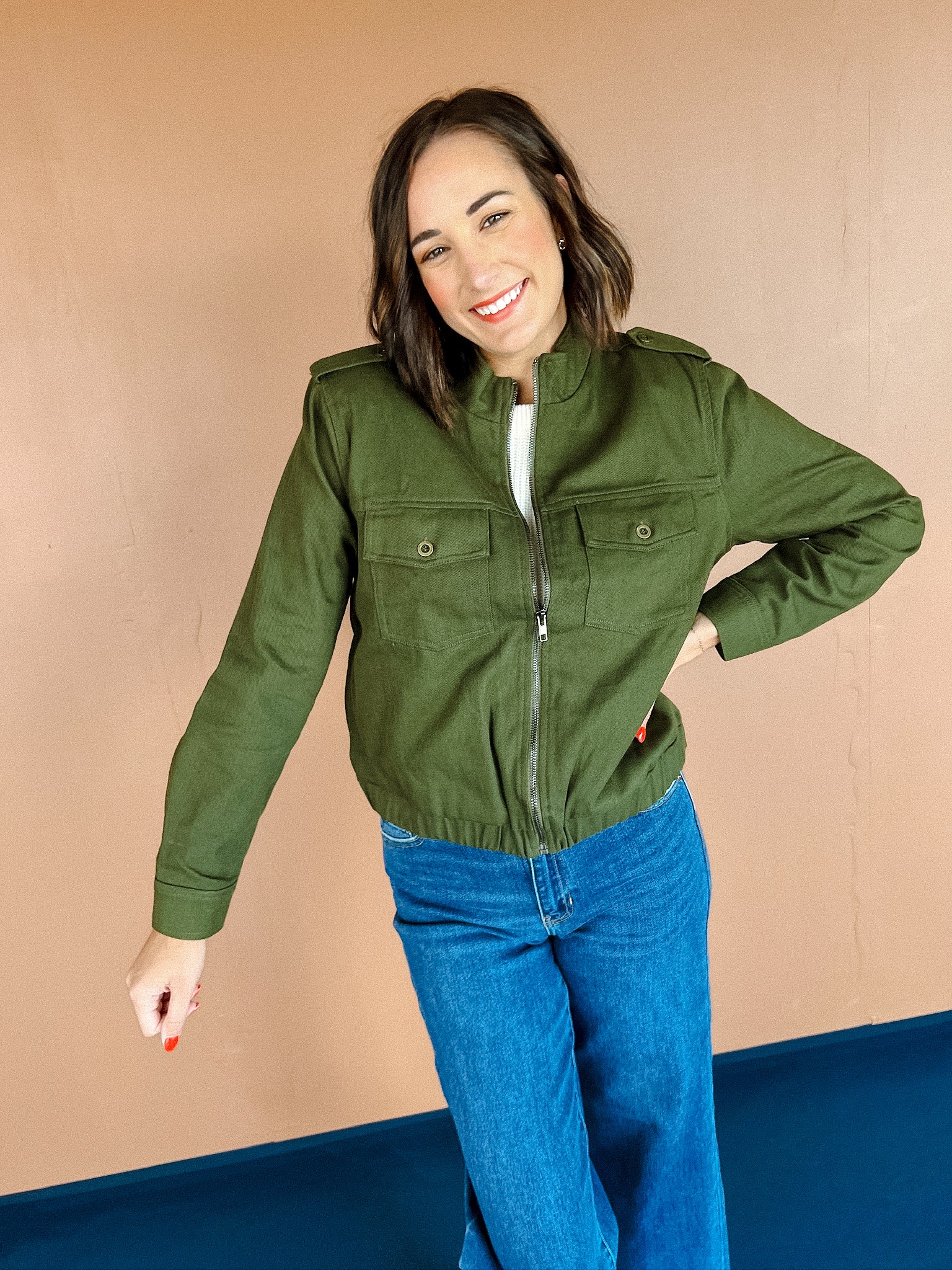 Kinley Jacket - Dark Olive