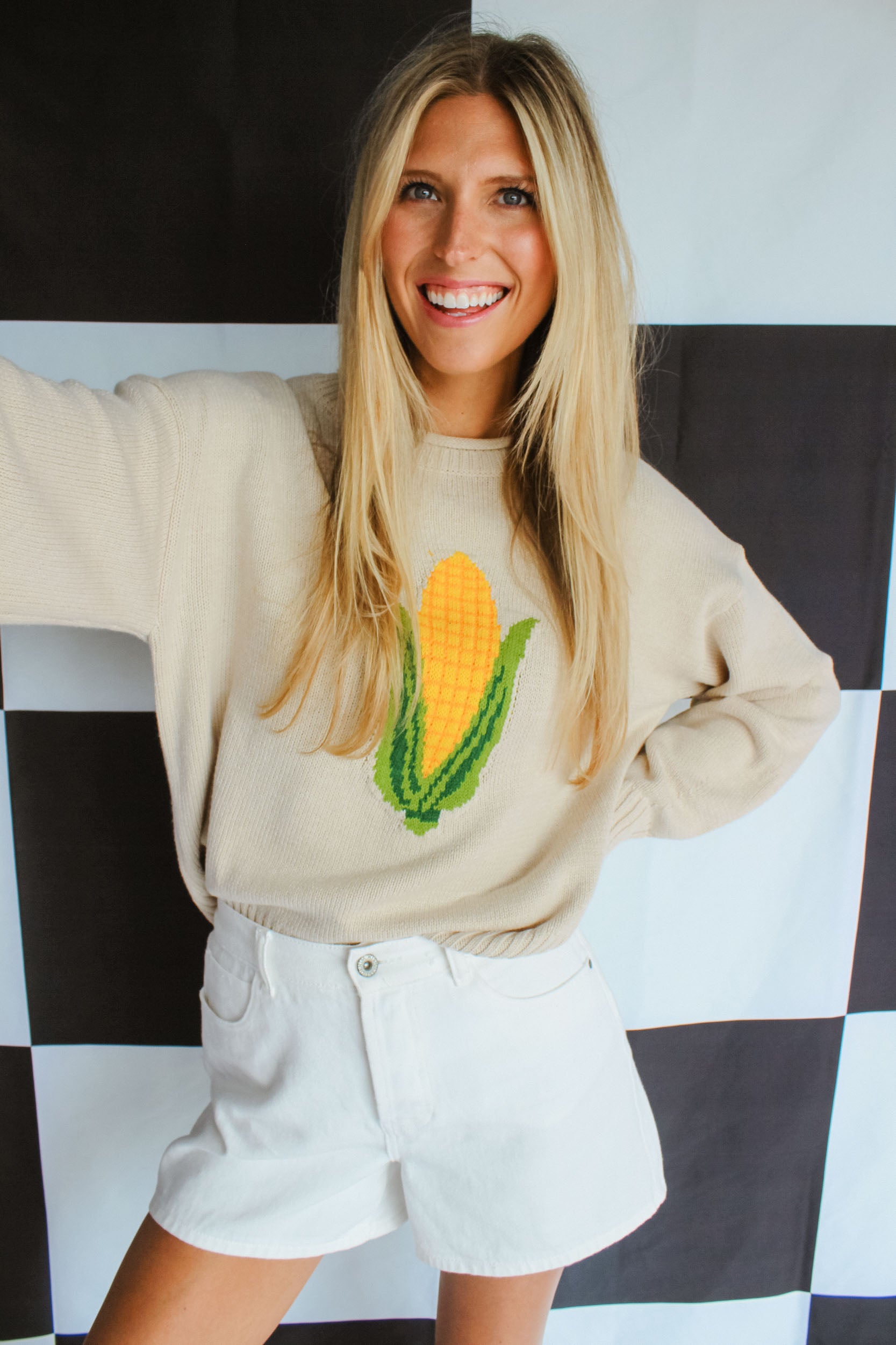 Homegrown Corn Sweater - Oatmeal