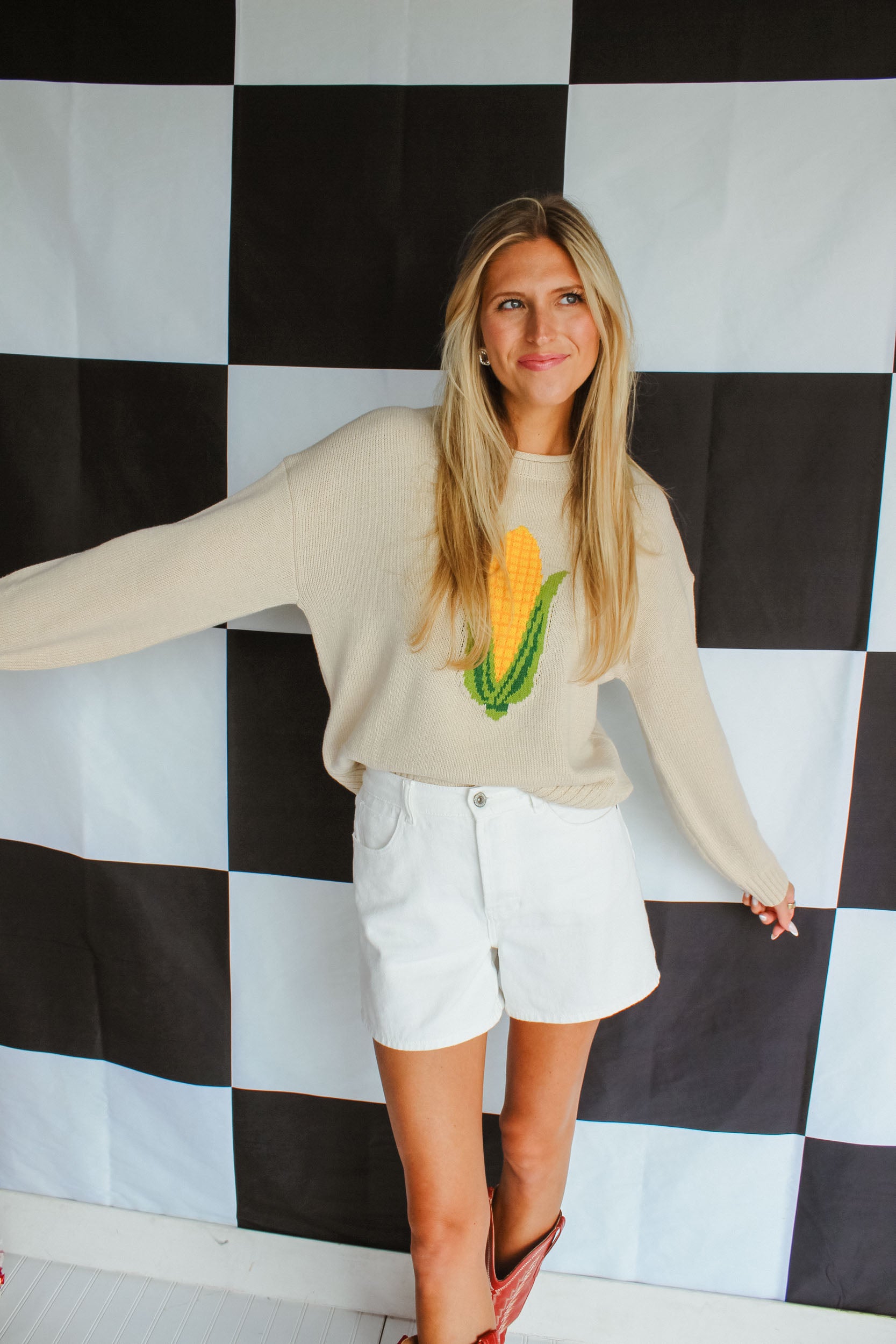Homegrown Corn Sweater - Oatmeal
