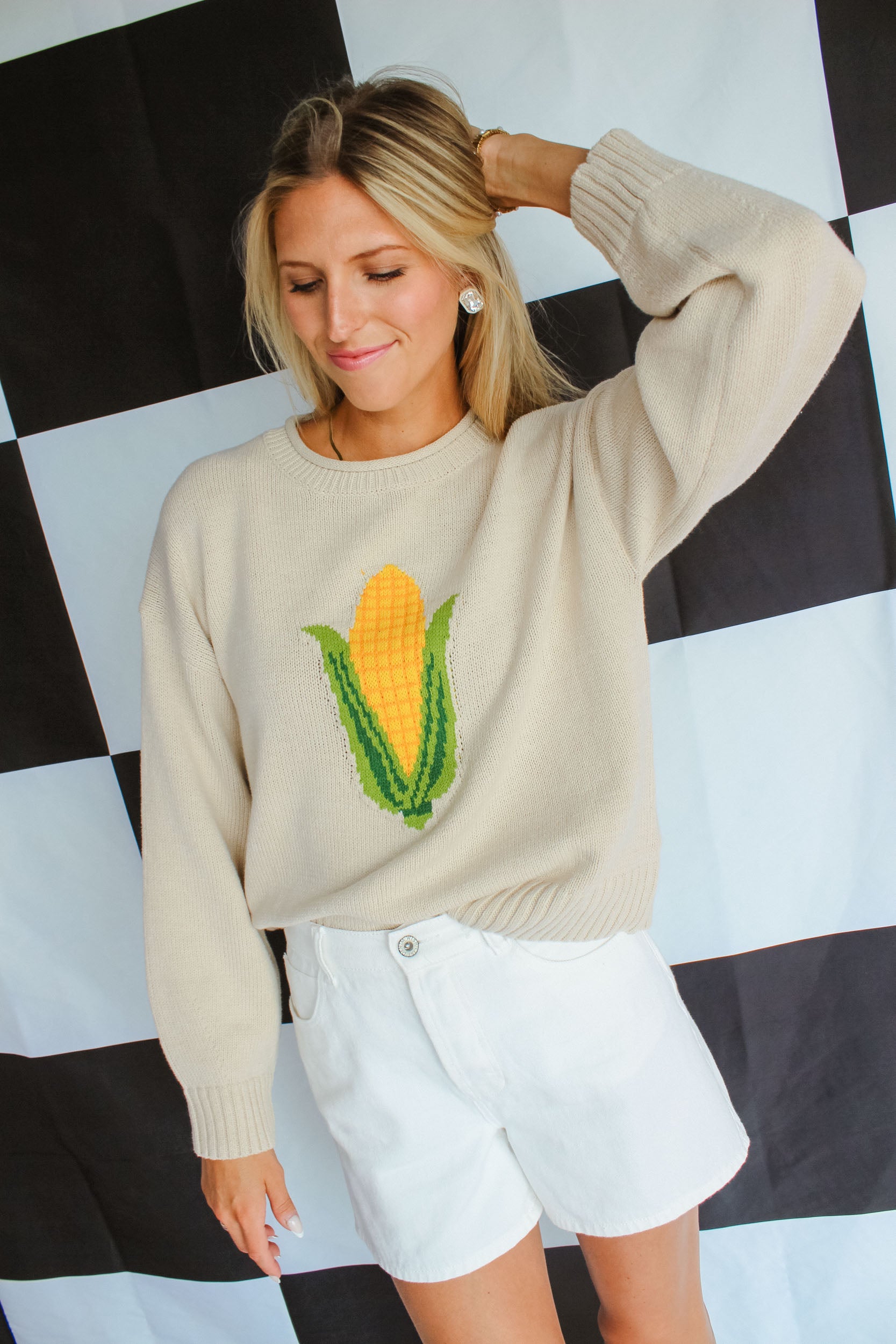 Homegrown Corn Sweater - Oatmeal