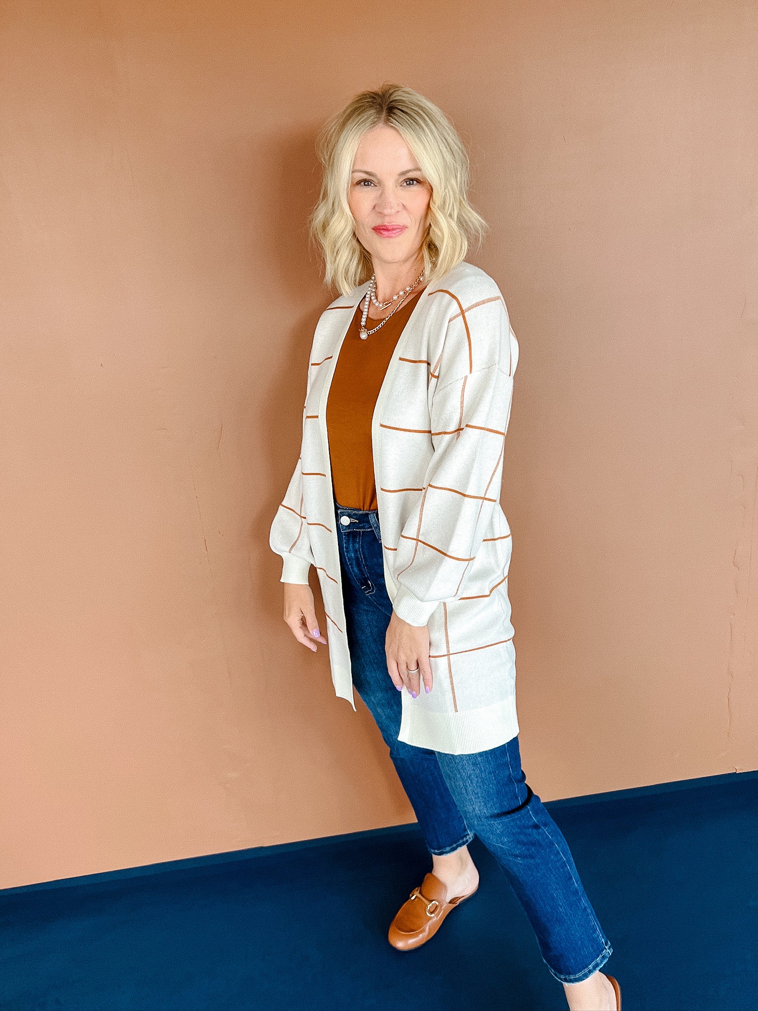 Trevie Cardigan - Cinnamon + Oatmeal