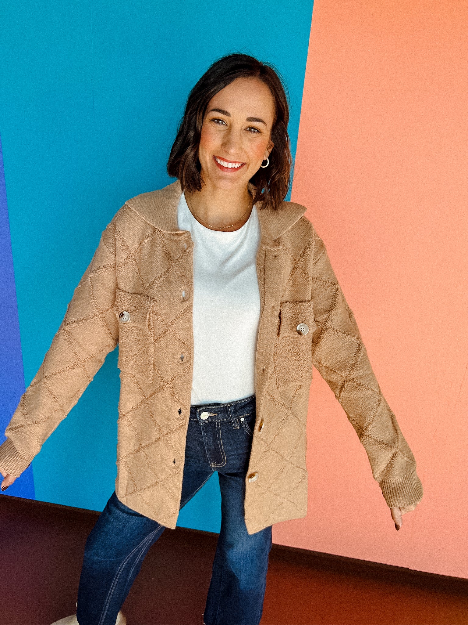 Brandy Quilted Jacket - Light Tan