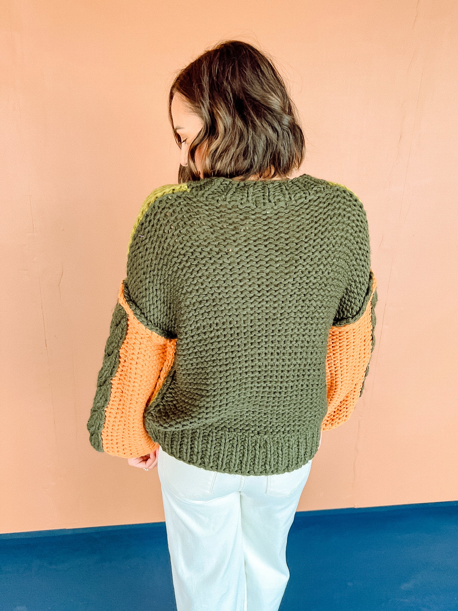 Good Intentions Chunky Knit Sweater - Olive