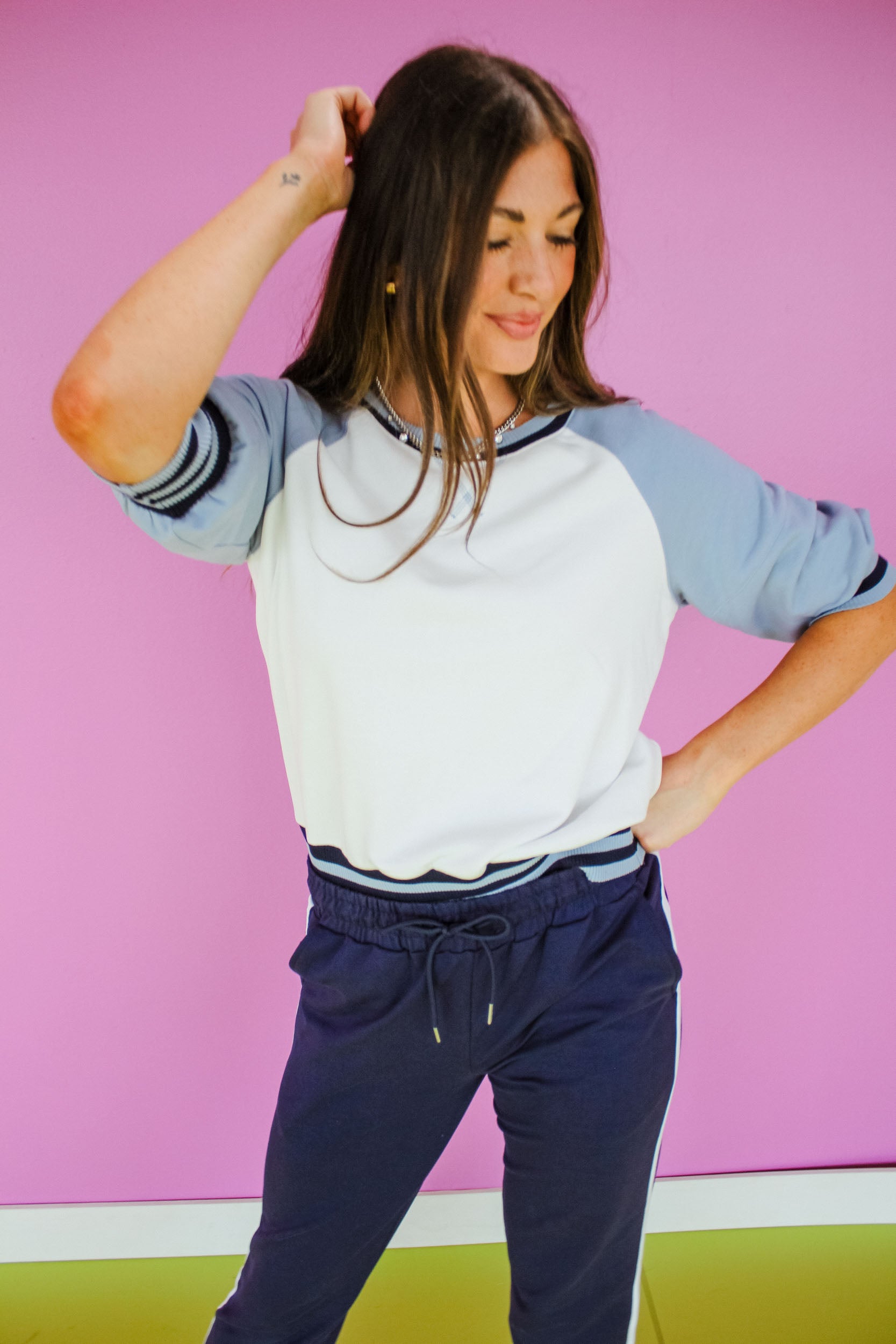Harvest Haze Raglan Seam Sweater