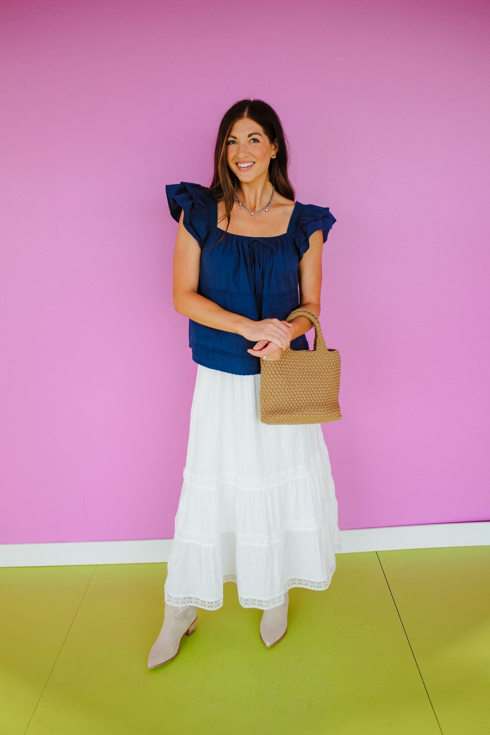 Falling For it Flutter Sleeve Top