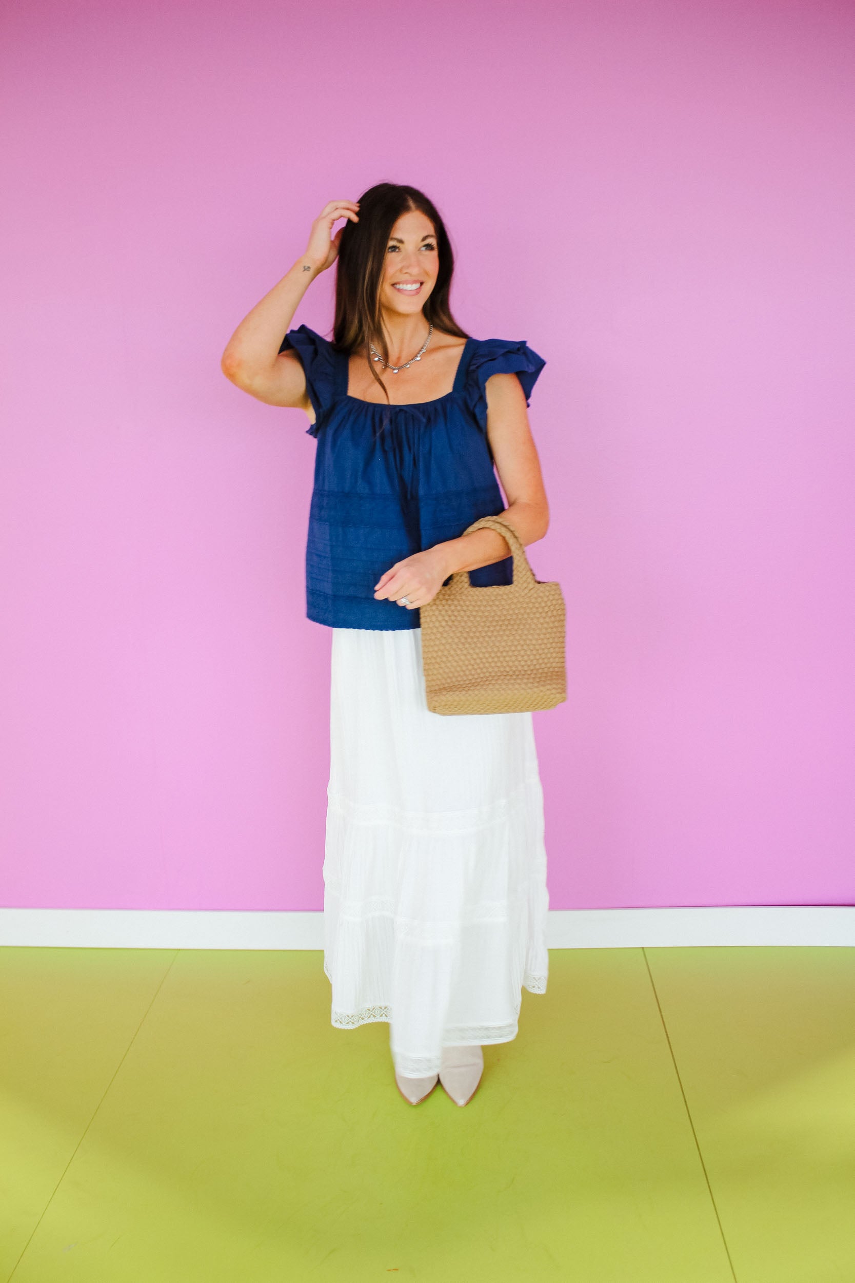 Shawnee Maxi Skirt - Soft White/Ivory