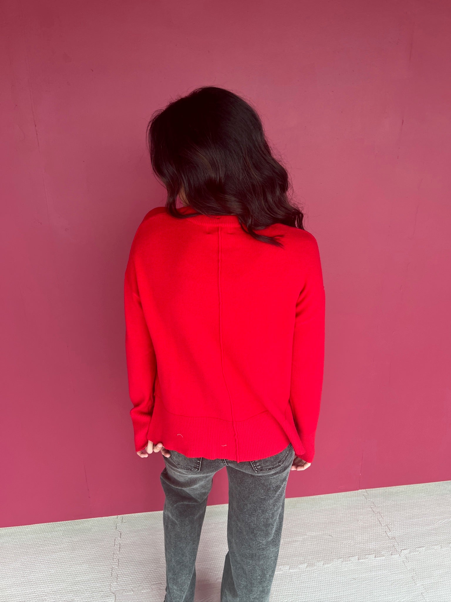 Eileen Sweater - Cool Red